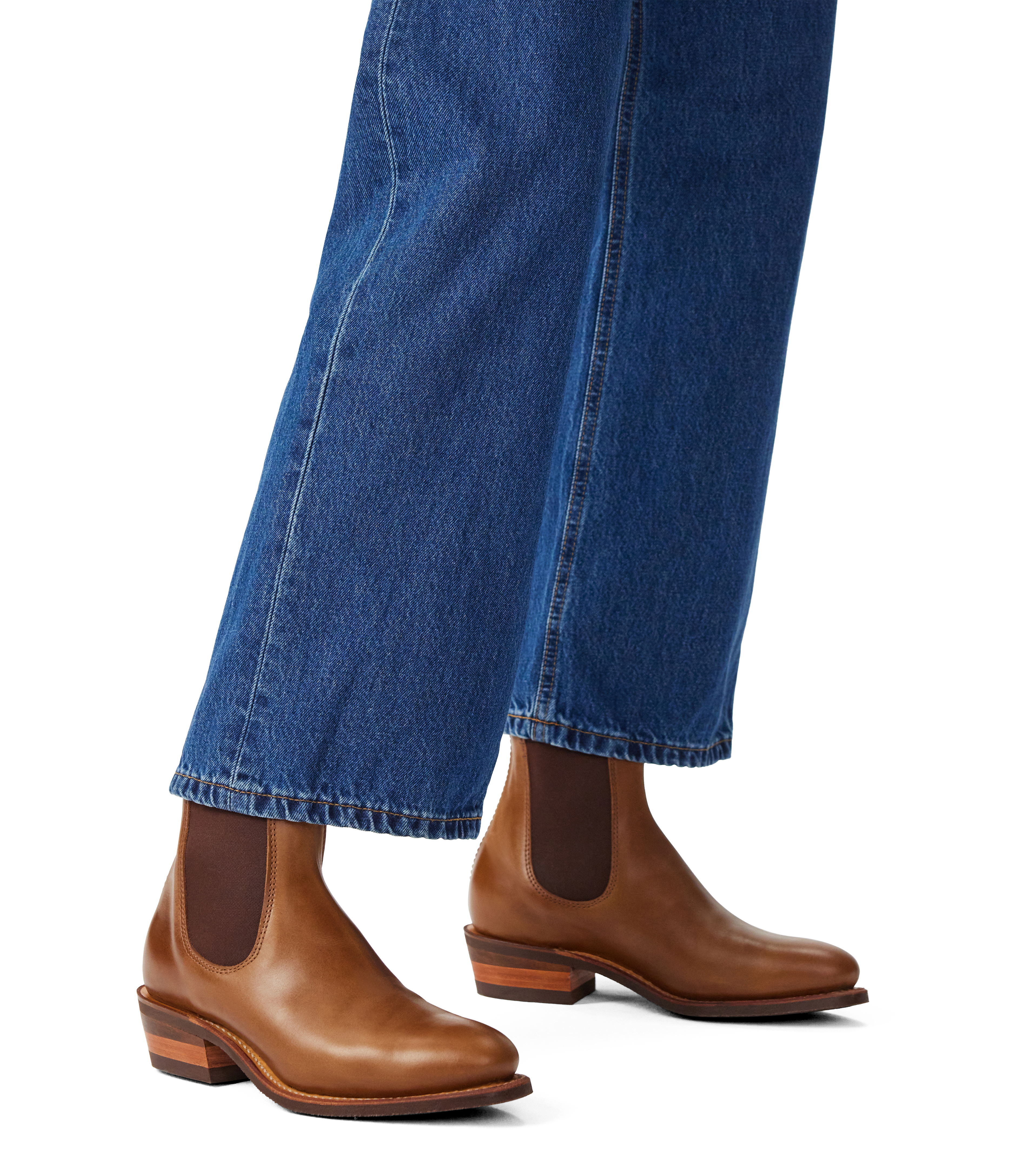 Lady Yearling boot caramel pull-up leather