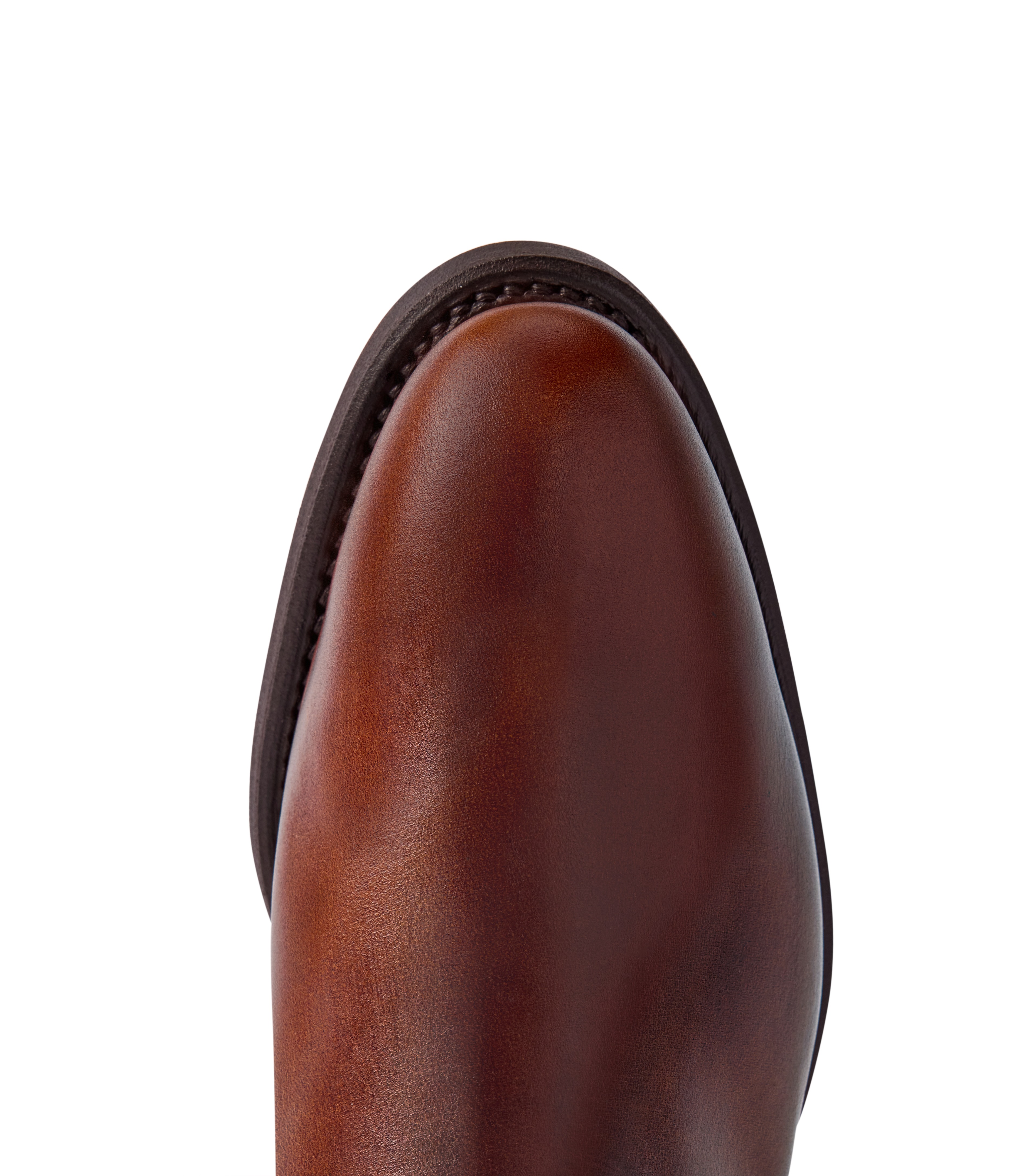 Lady Yearling boot mid brown pull-up leather