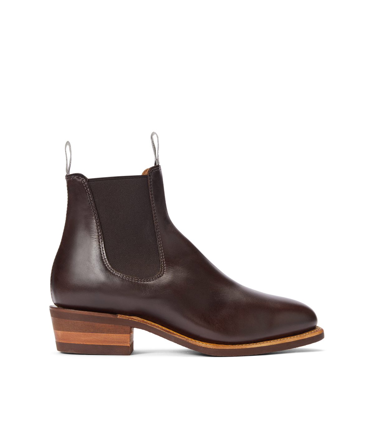Lady Yearling boot chocolate smooth-grain leather
