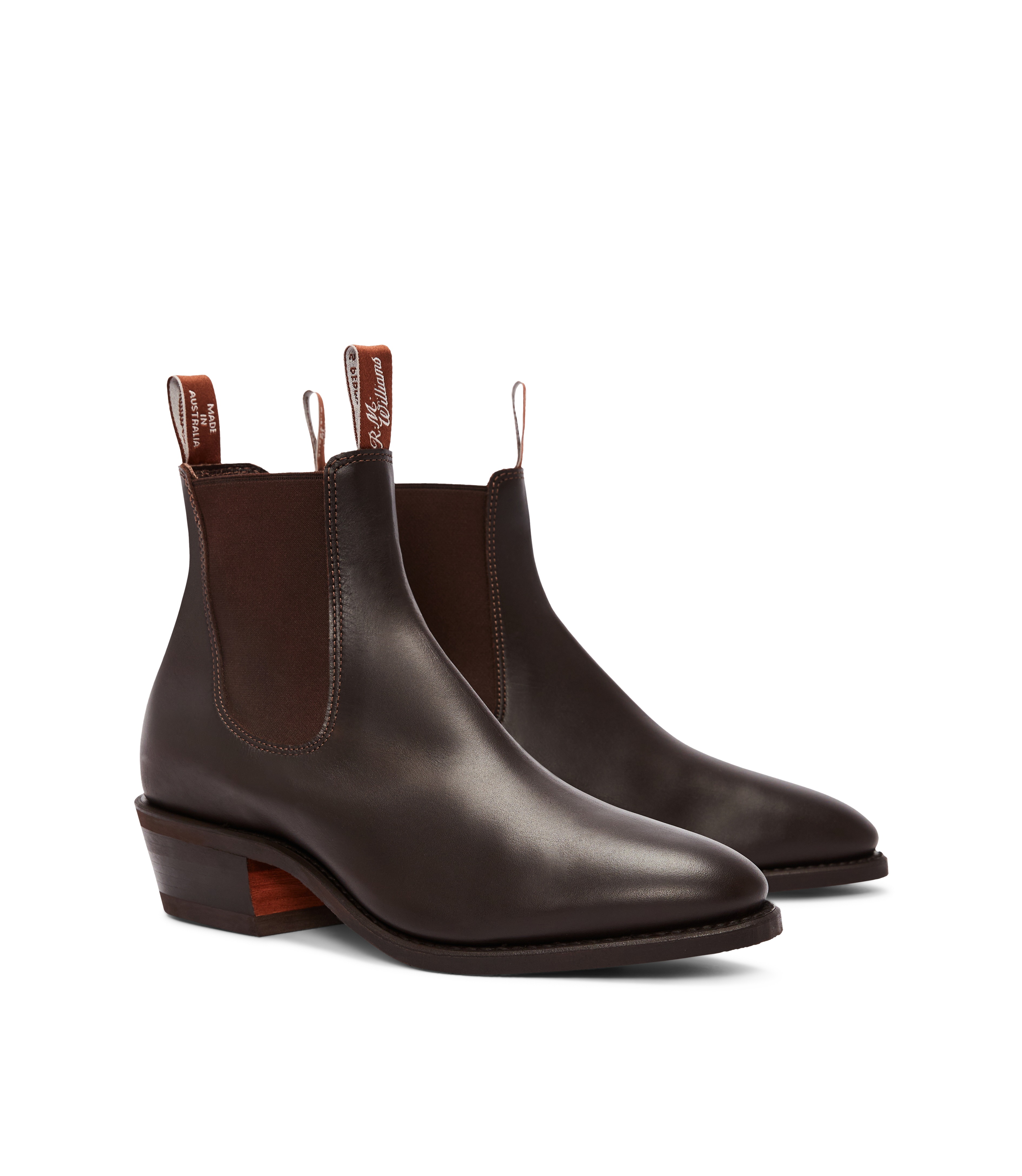 Lady Yearling boot chestnut yearling leather