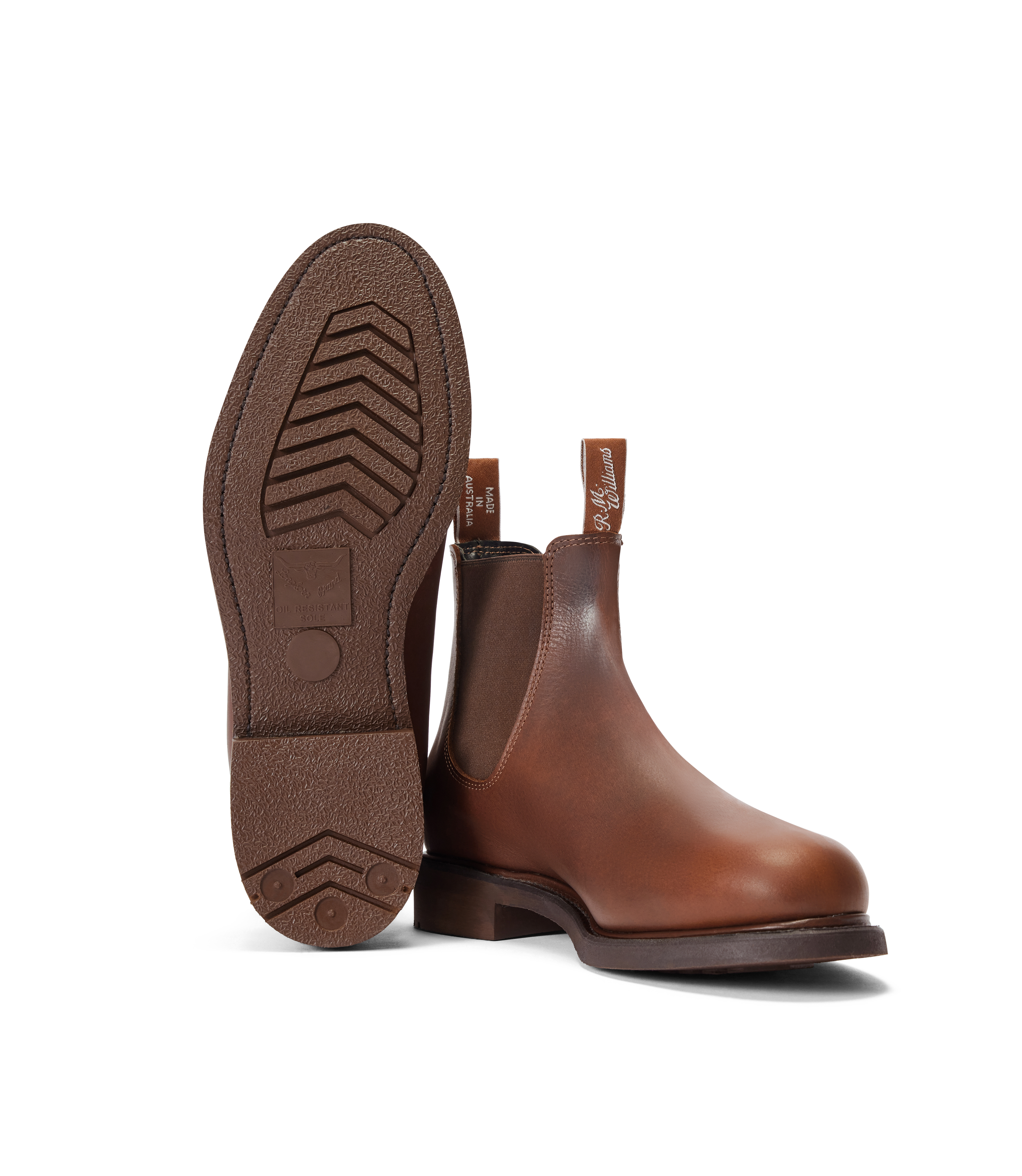 Gardener boot brown oiled leather