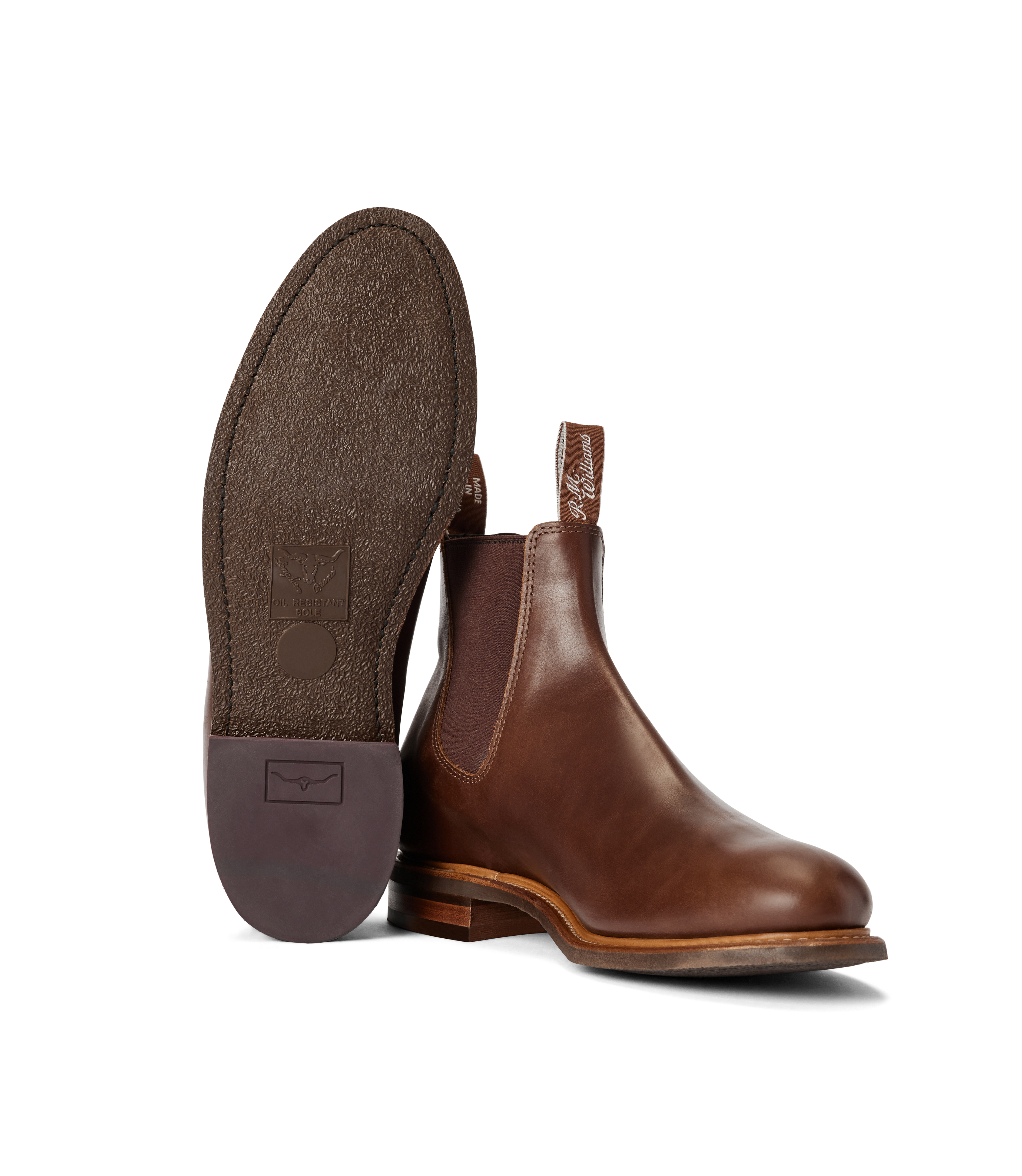 Urban Turnout boot dark tan pull-up leather