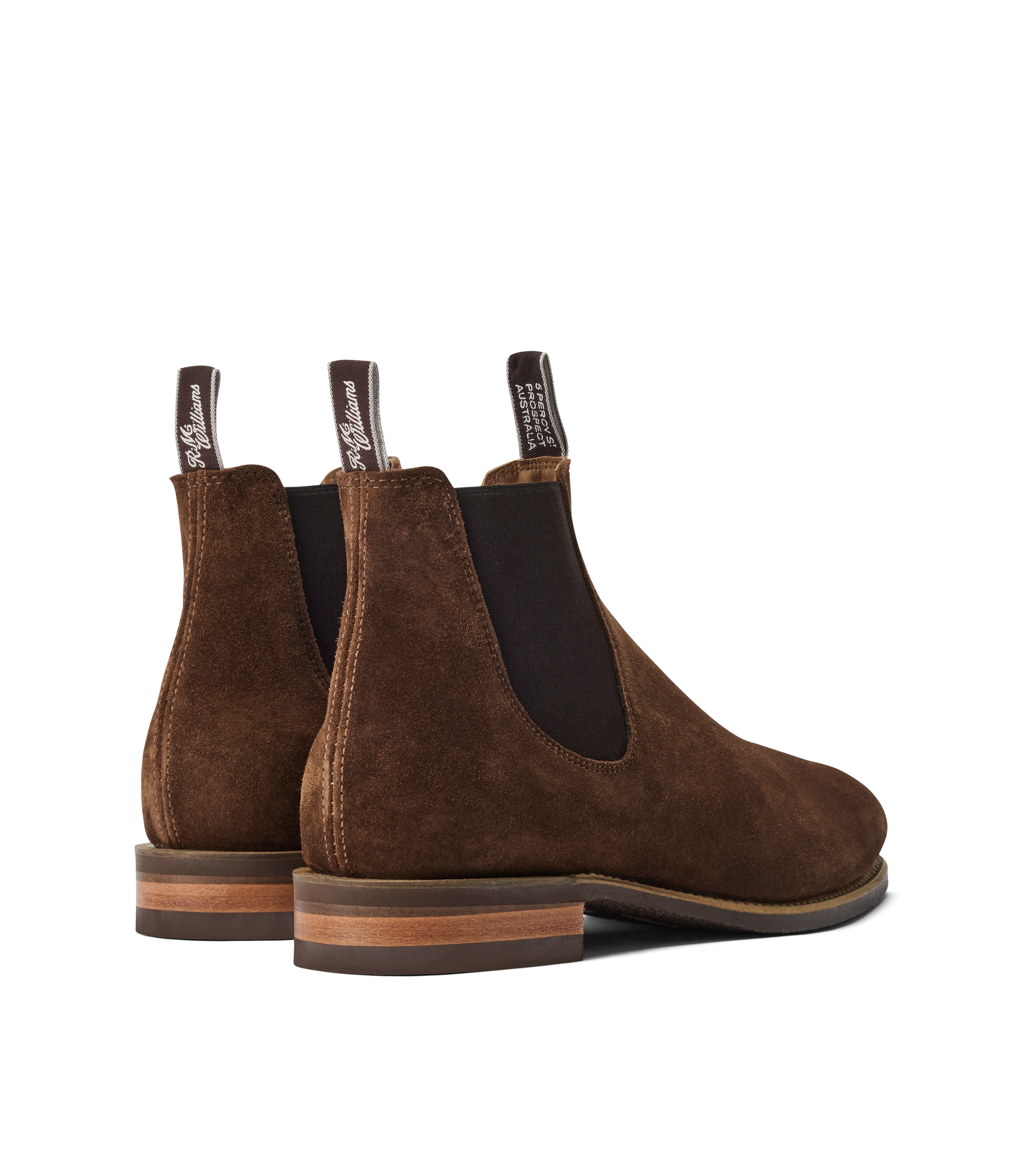 Turnout boot brown suede leather