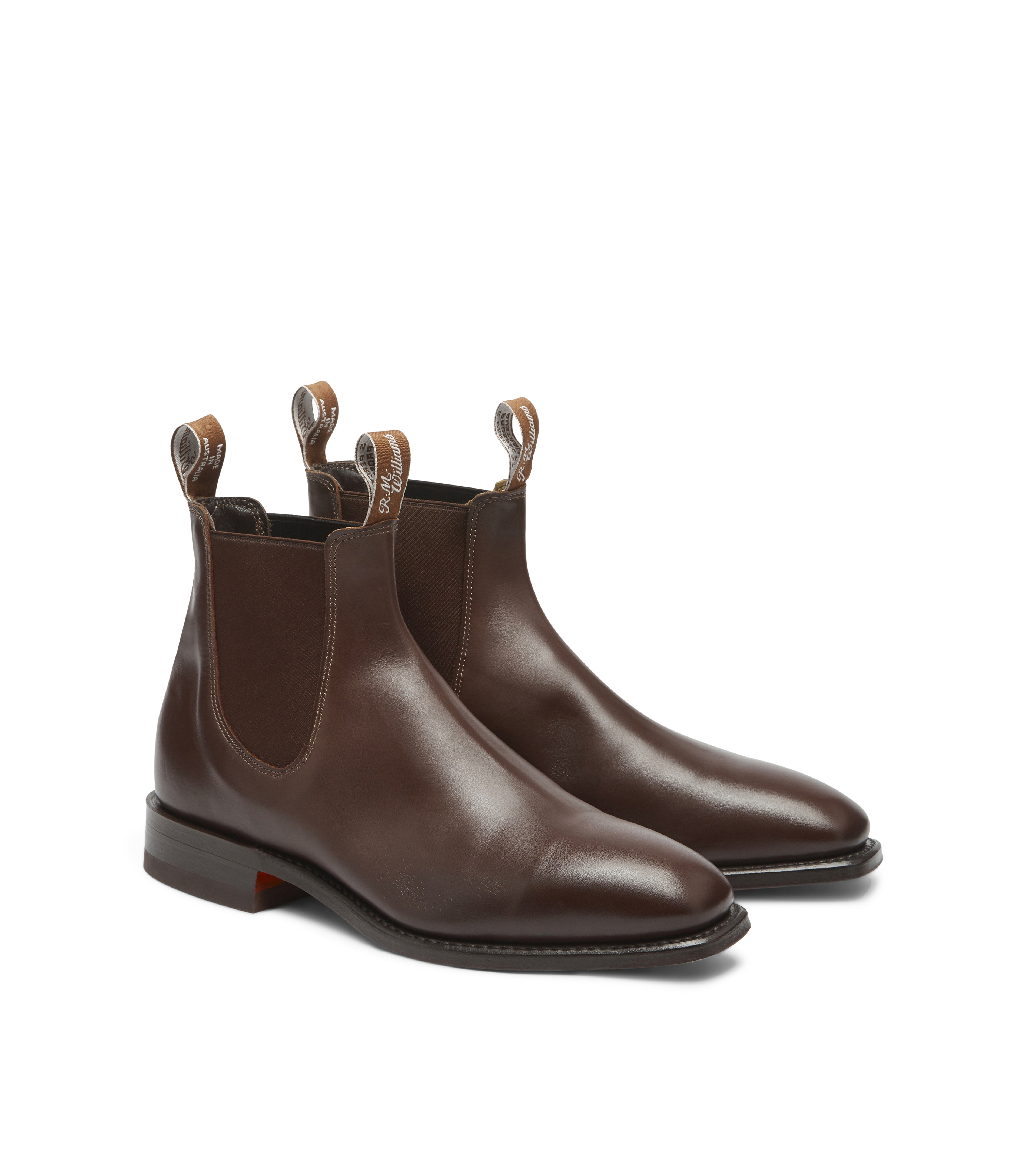 Signature Craftsman boot dark tan veal calf leather
