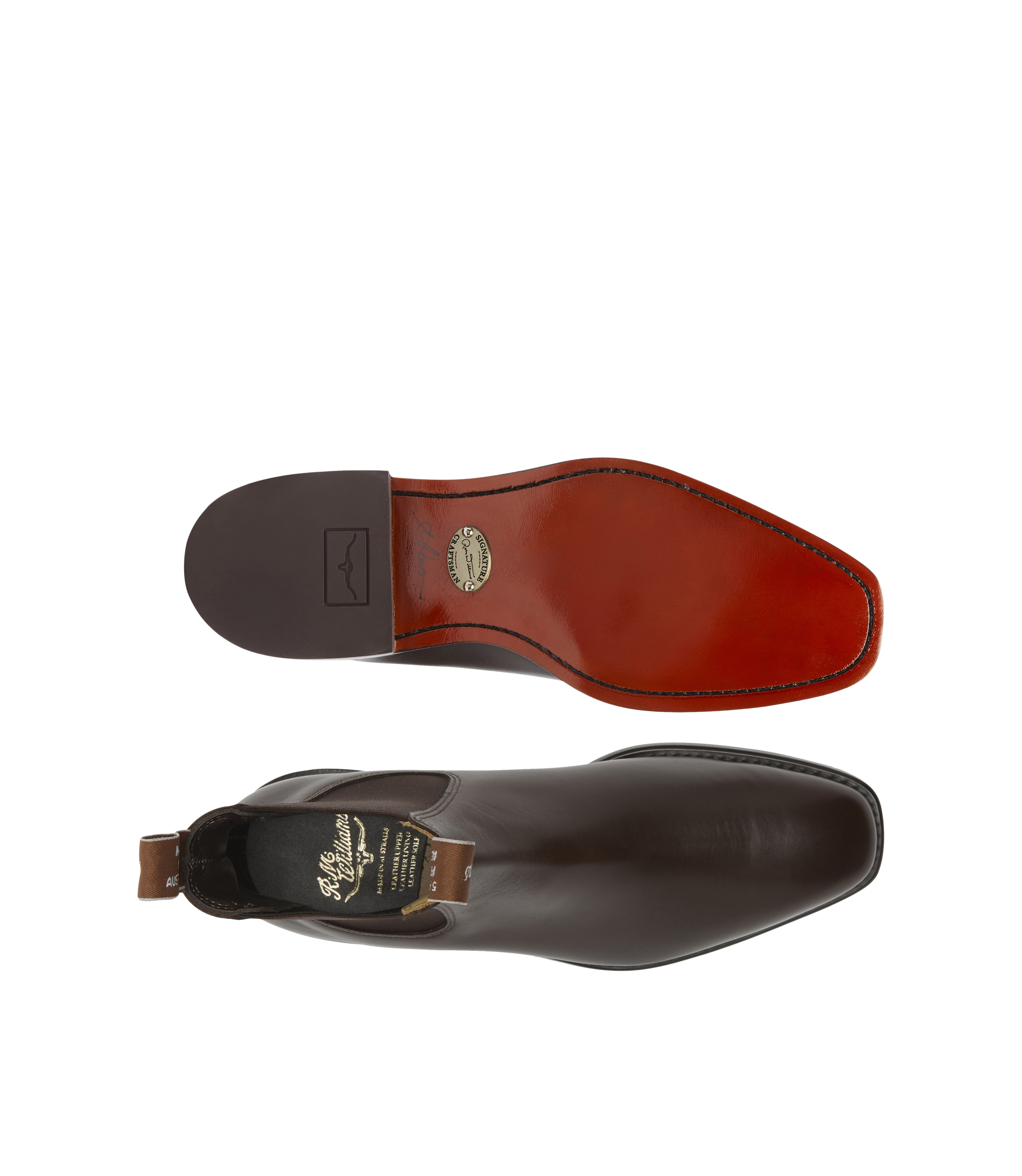 Signature Craftsman boot chestnut veal calf leather