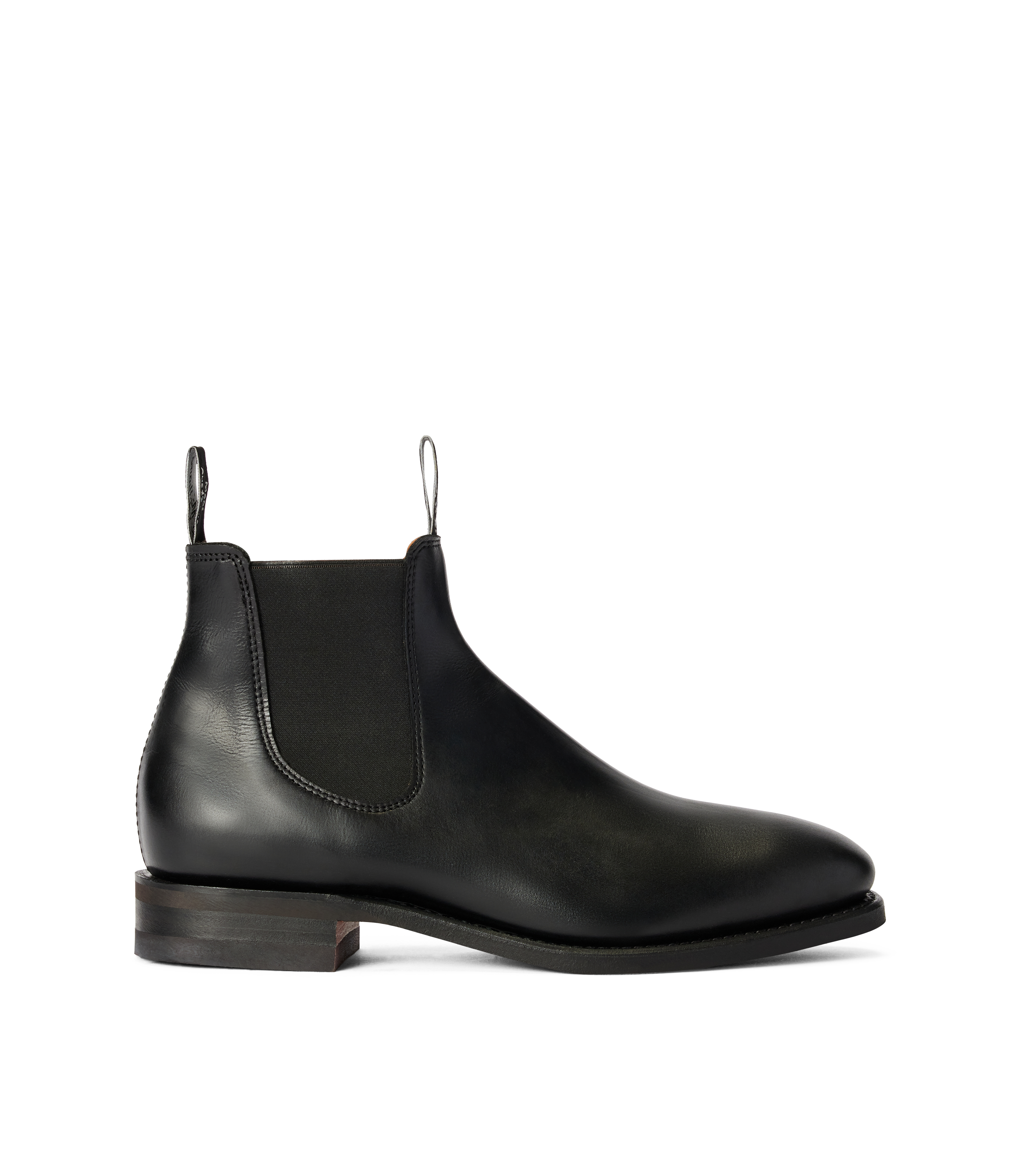 Craftsman boot ebony pull-up leather