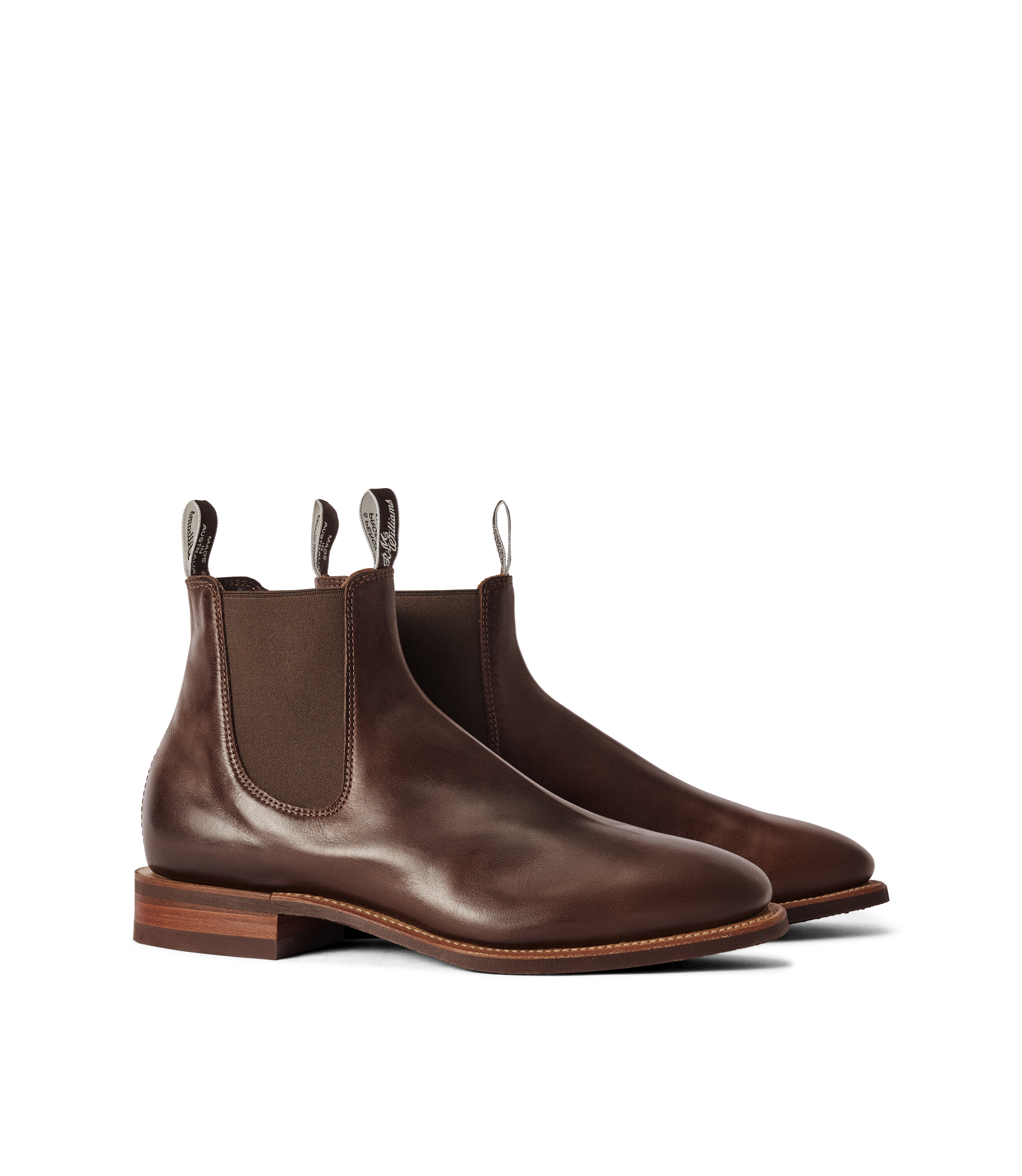 Craftsman boot walnut pull-up leather