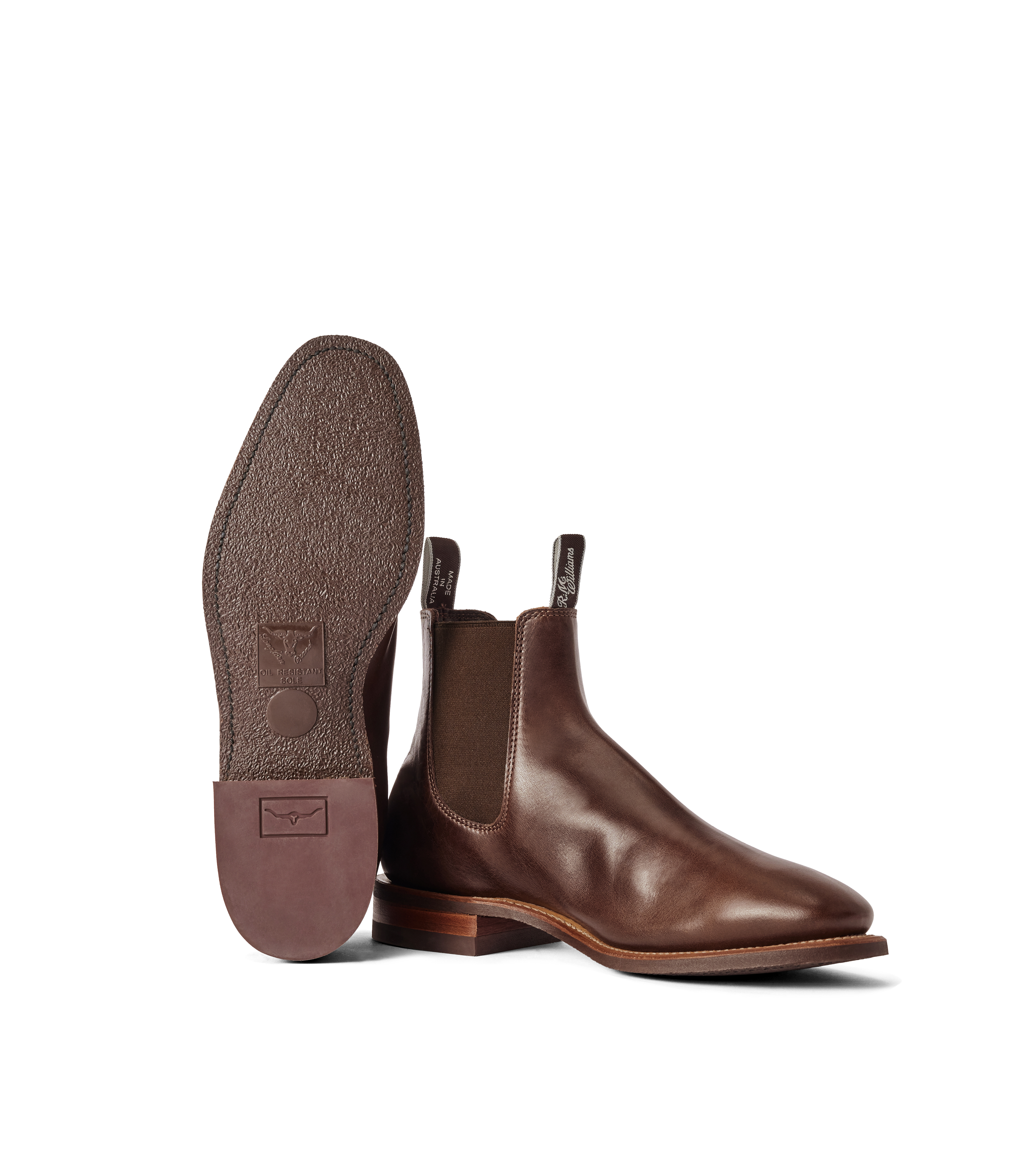 Craftsman boot walnut pull-up leather