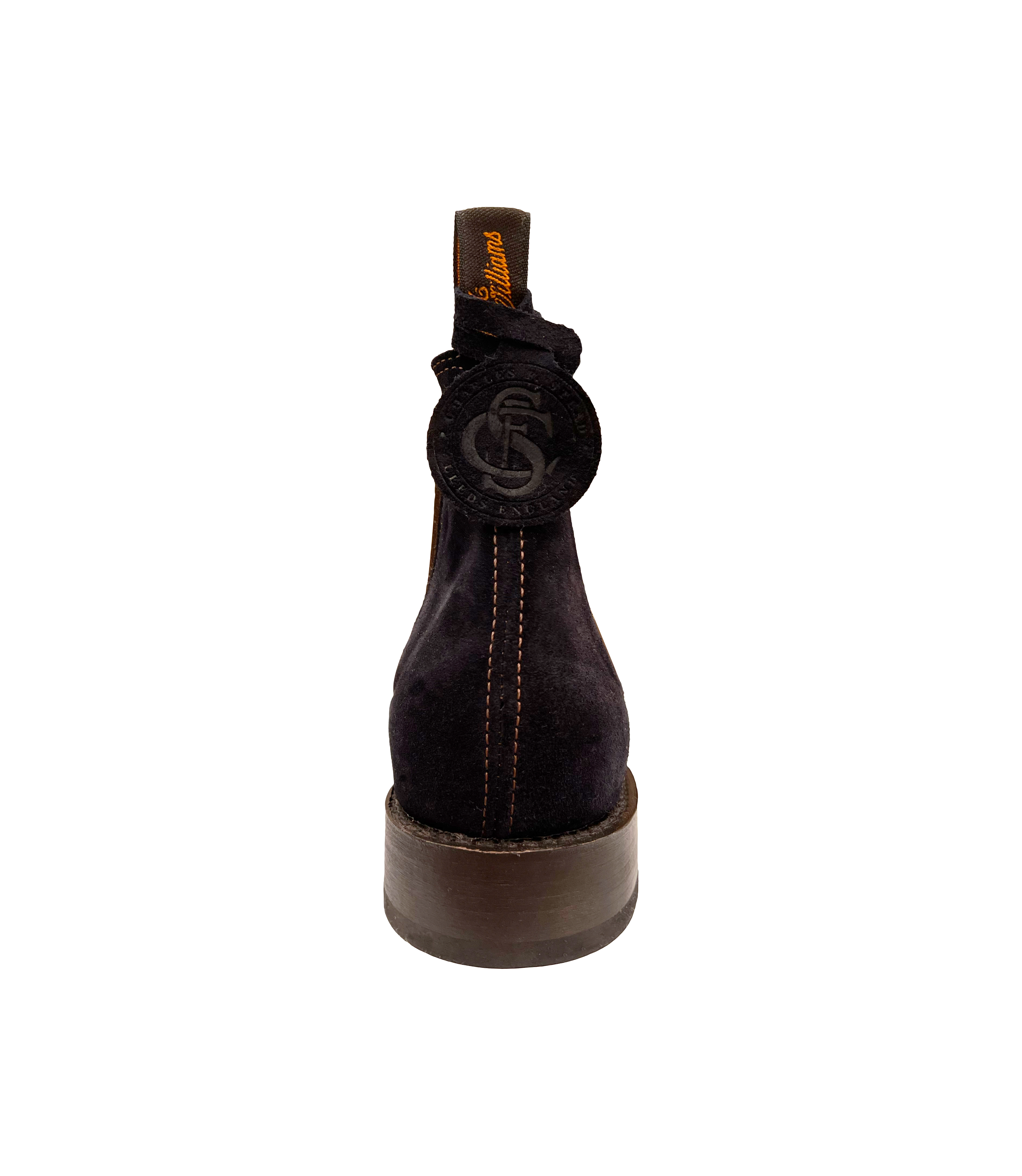 Heritage Craftsman boot dark navy suede leather