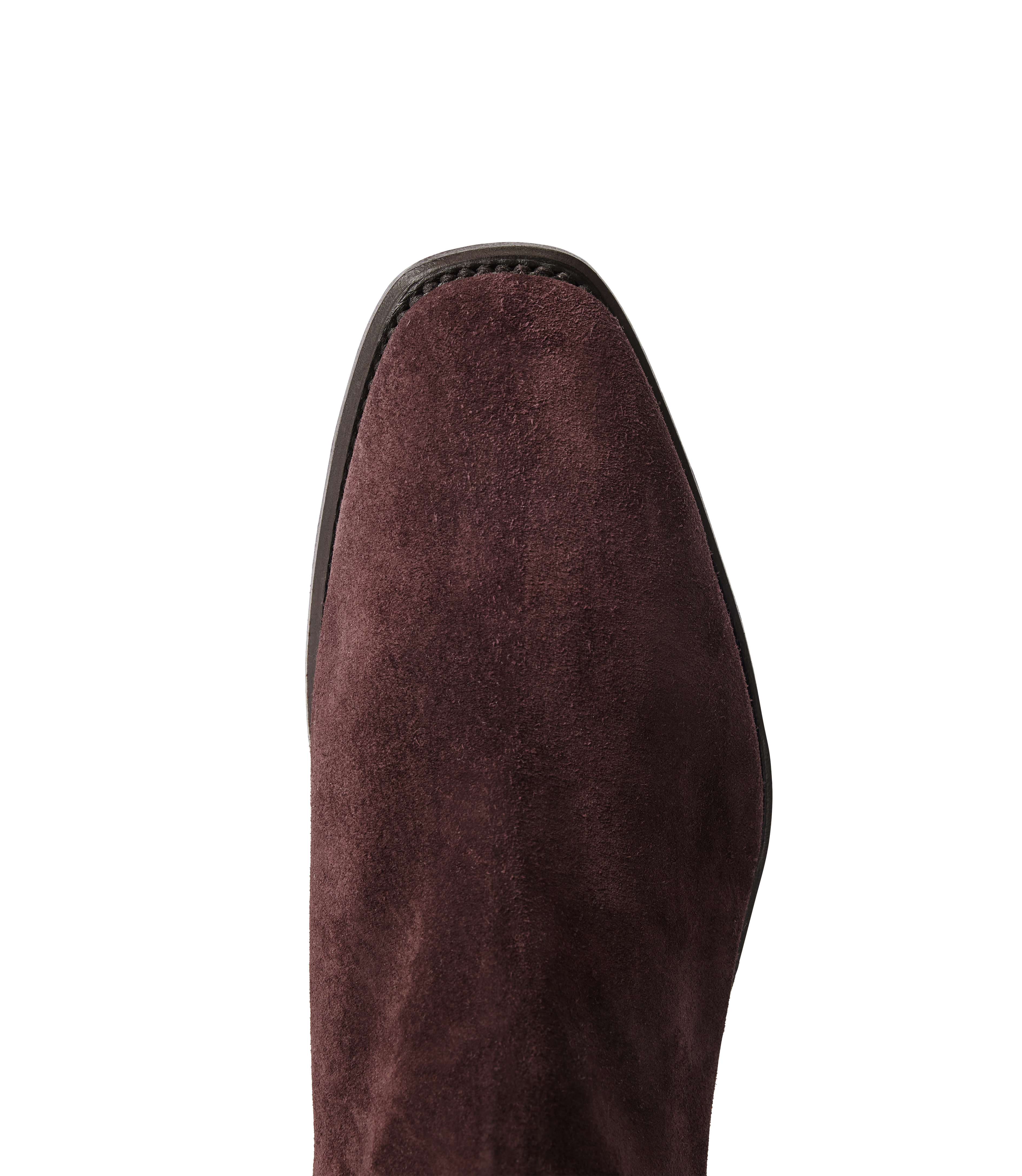 Heritage Craftsman boot blackberry suede leather