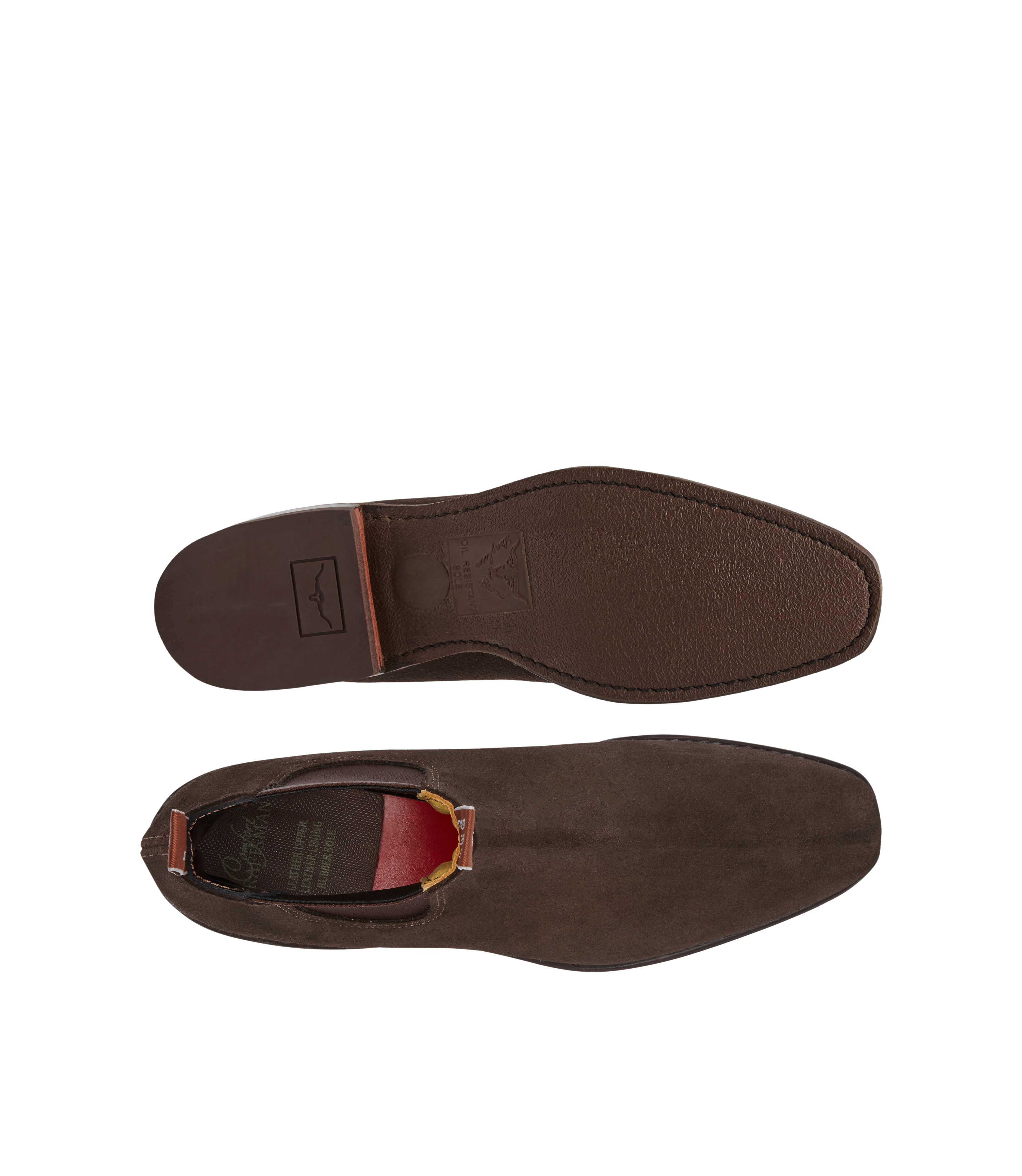 Craftsman boot chocolate suede leather