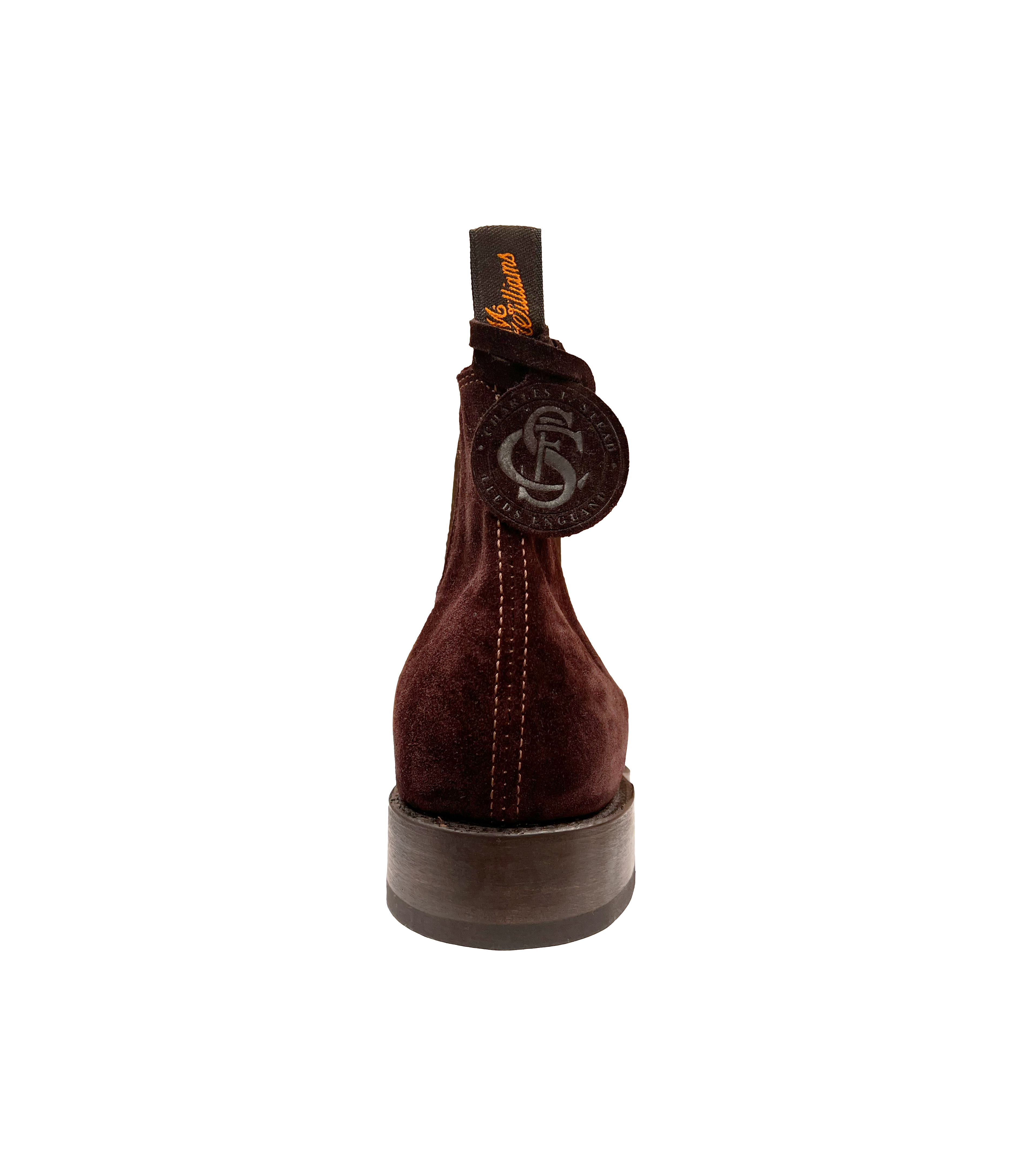 Heritage Craftsman boot blackberry suede leather