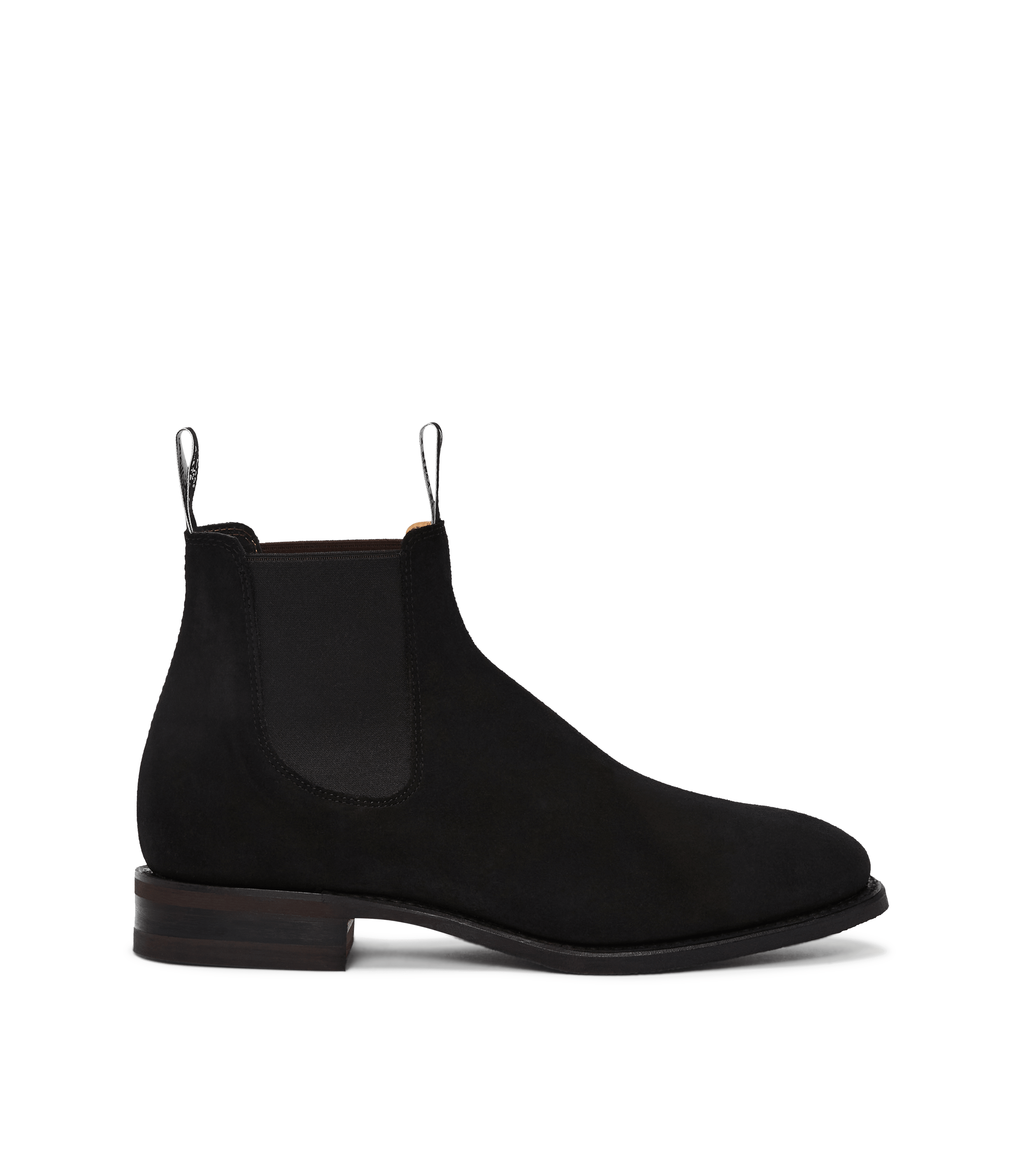 Craftsman boot black suede leather