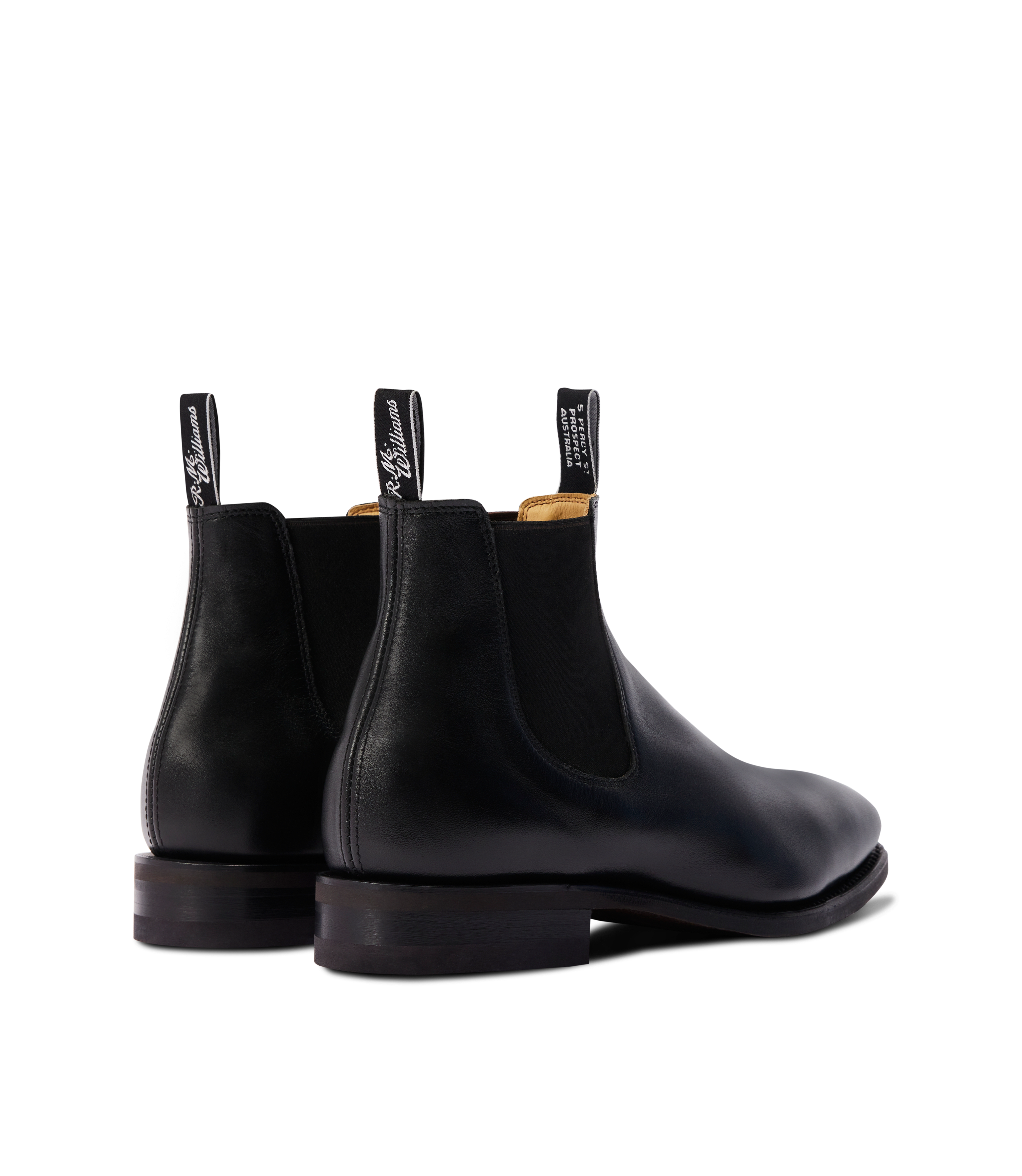 Craftsman boot black yearling leather