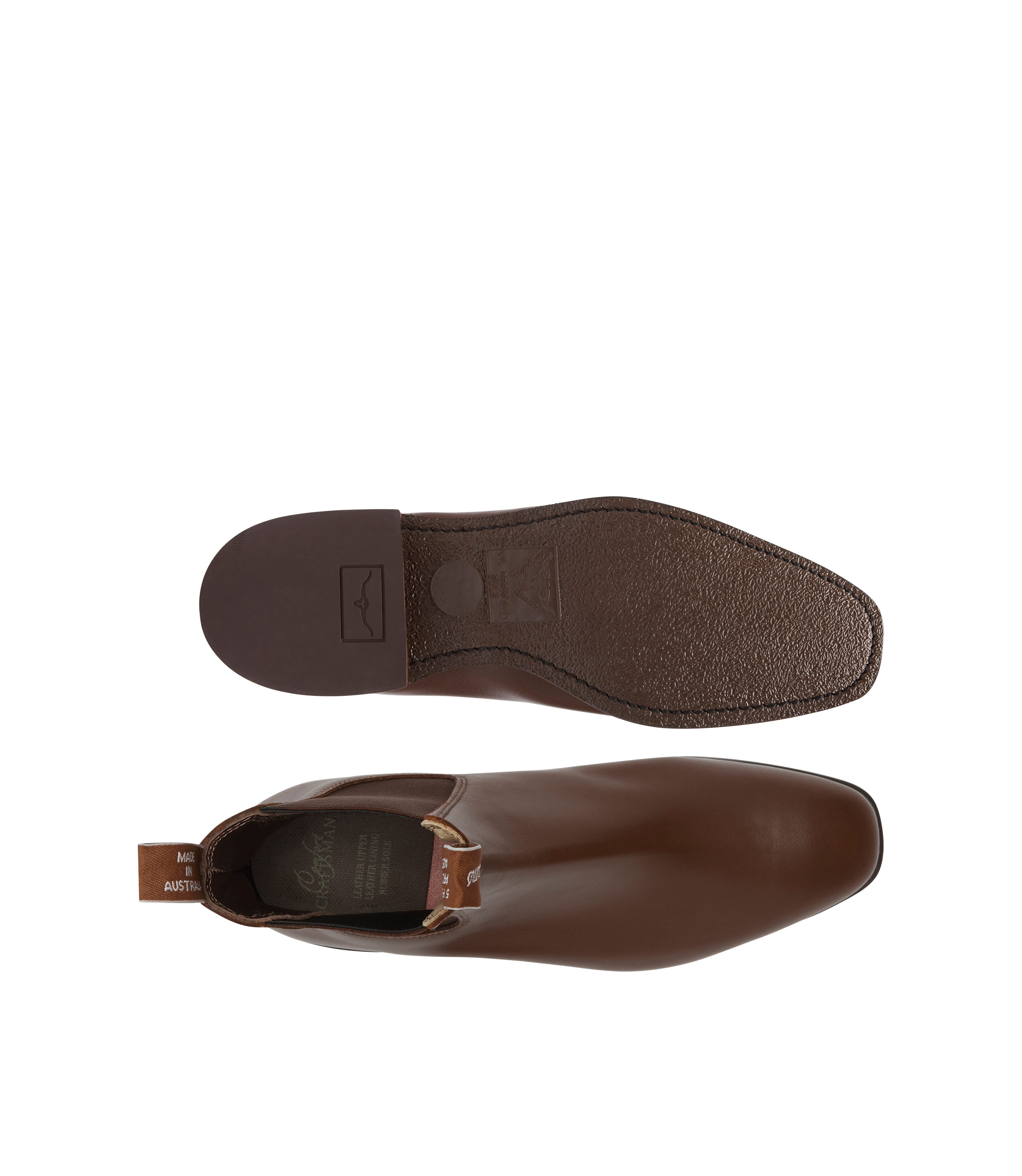 Craftsman boot dark tan yearling leather