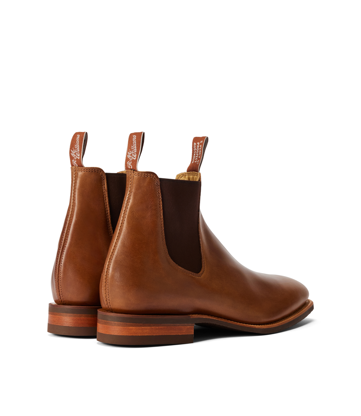 Tambo boot caramel pull-up leather