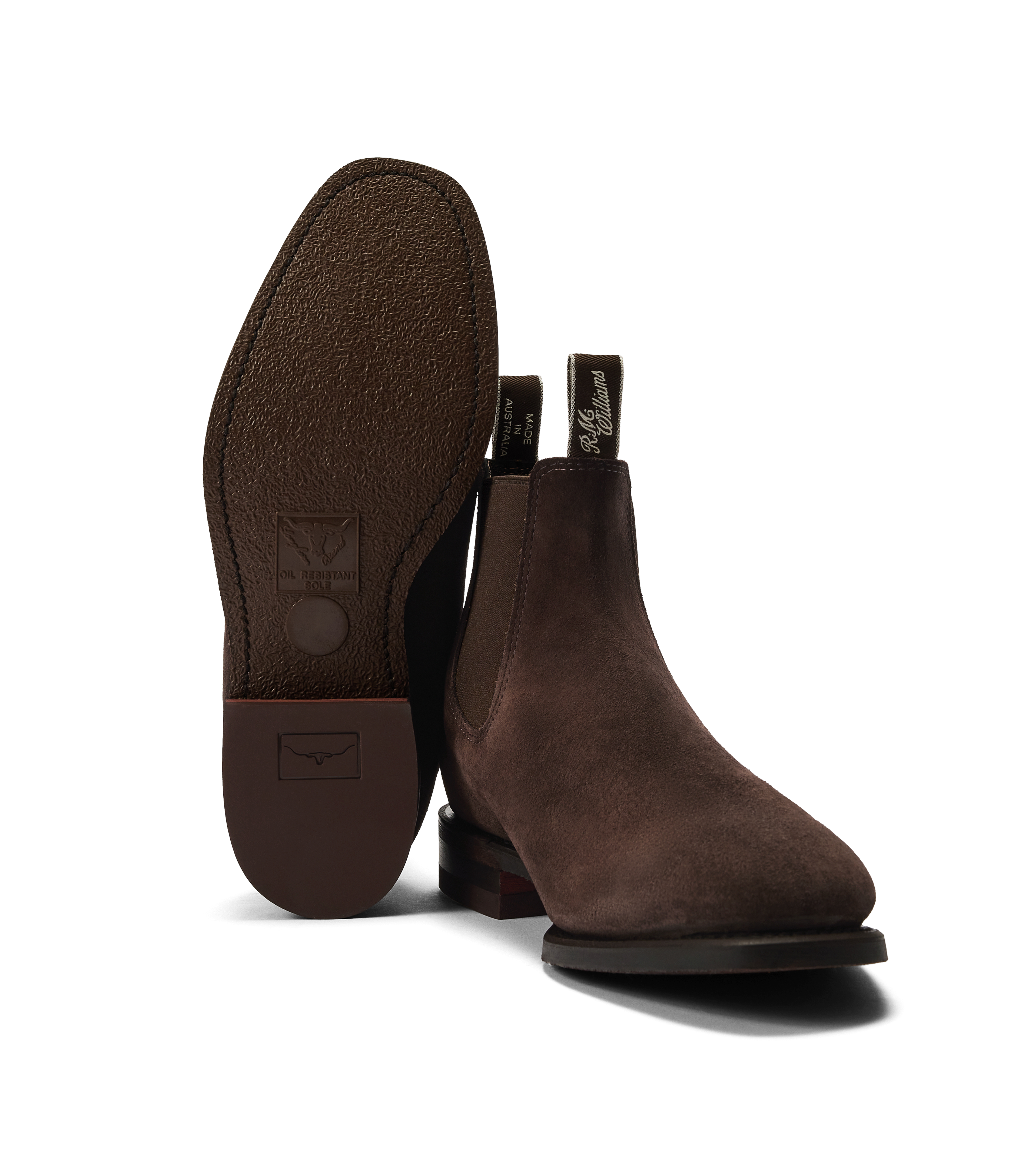 Tambo boot chocolate suede leather