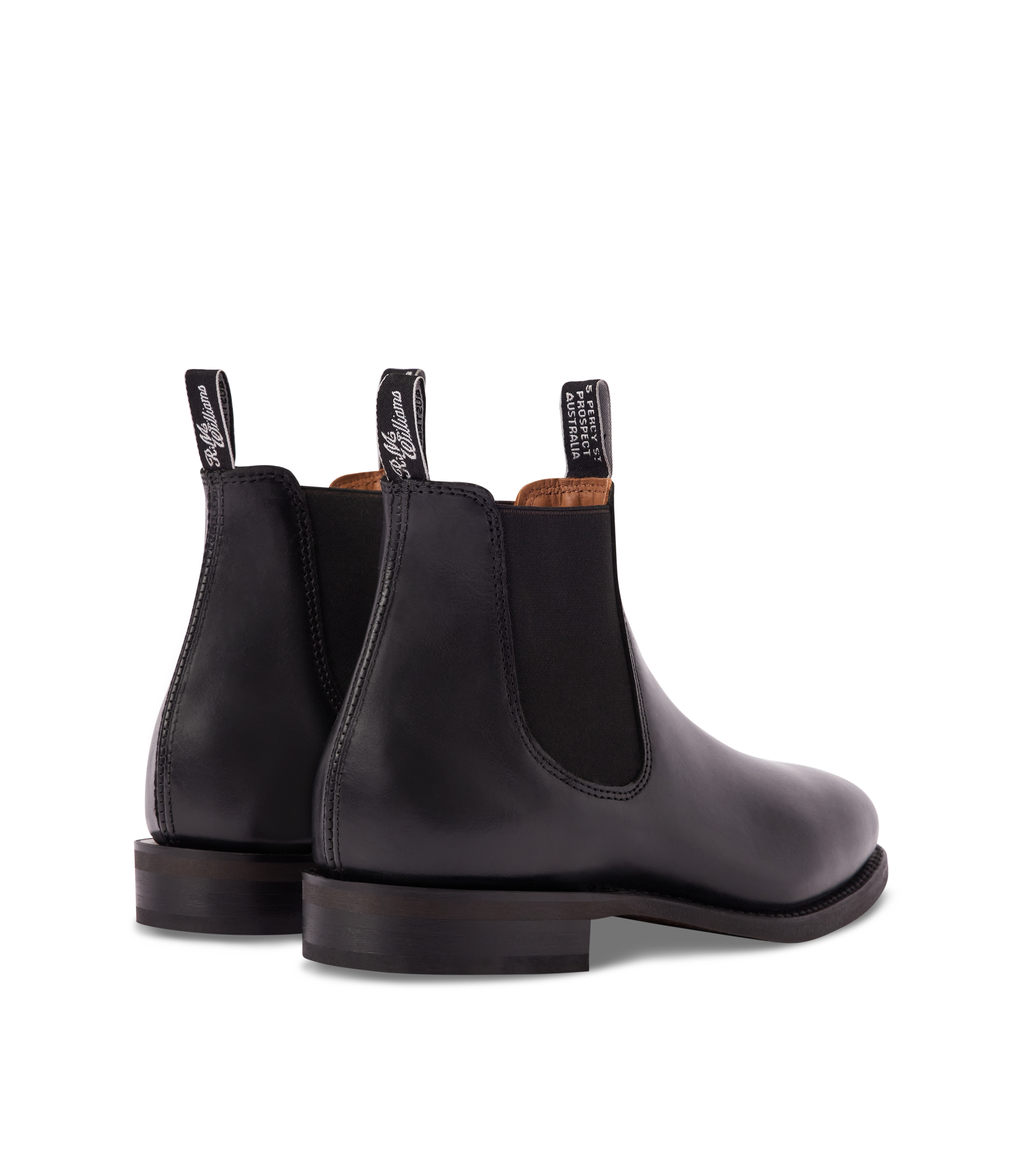 Moriarty boot ebony pull-up leather