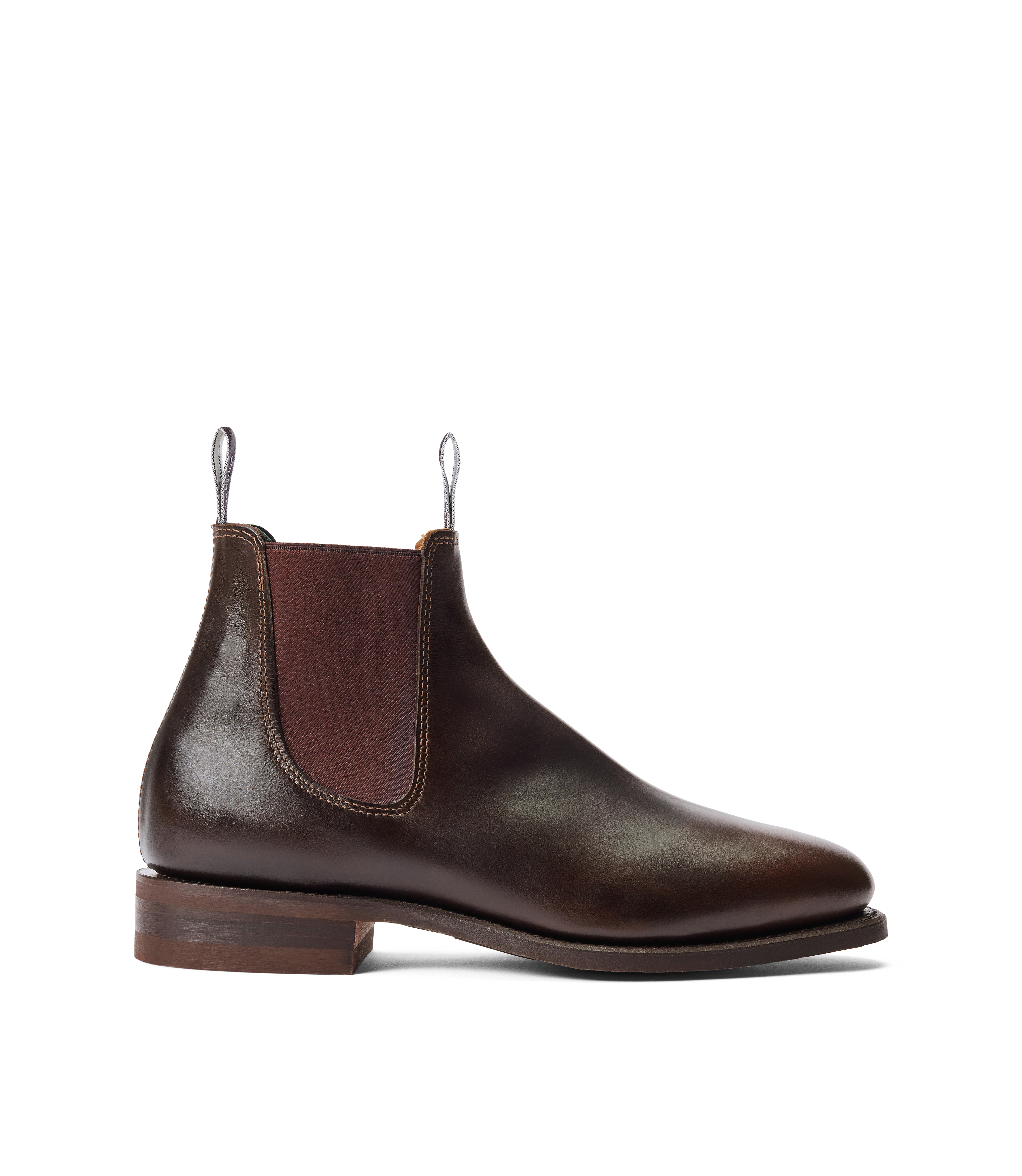 Macquarie boot chocolate pull-up leather