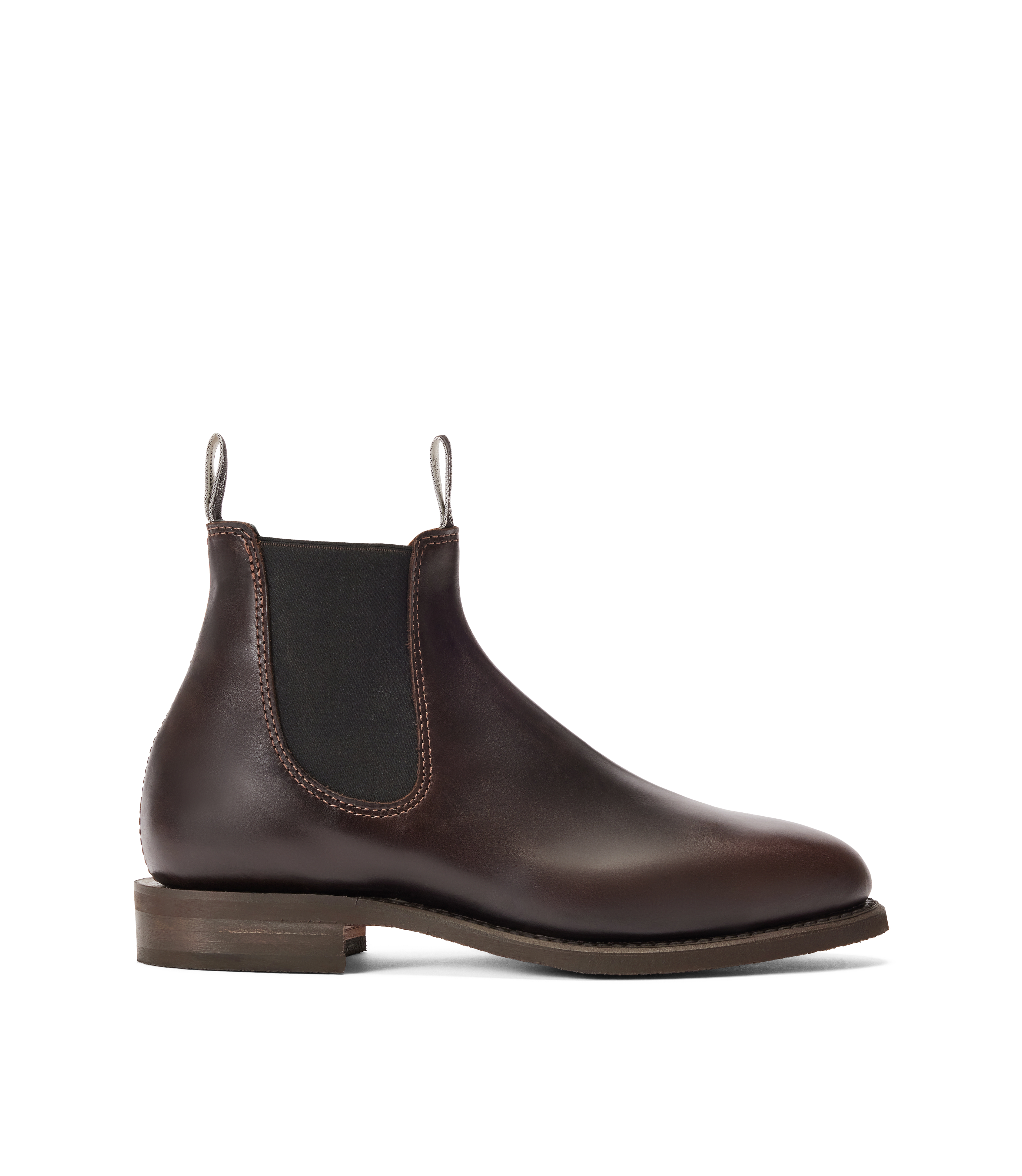 Moriarty boot chocolate pull-up leather