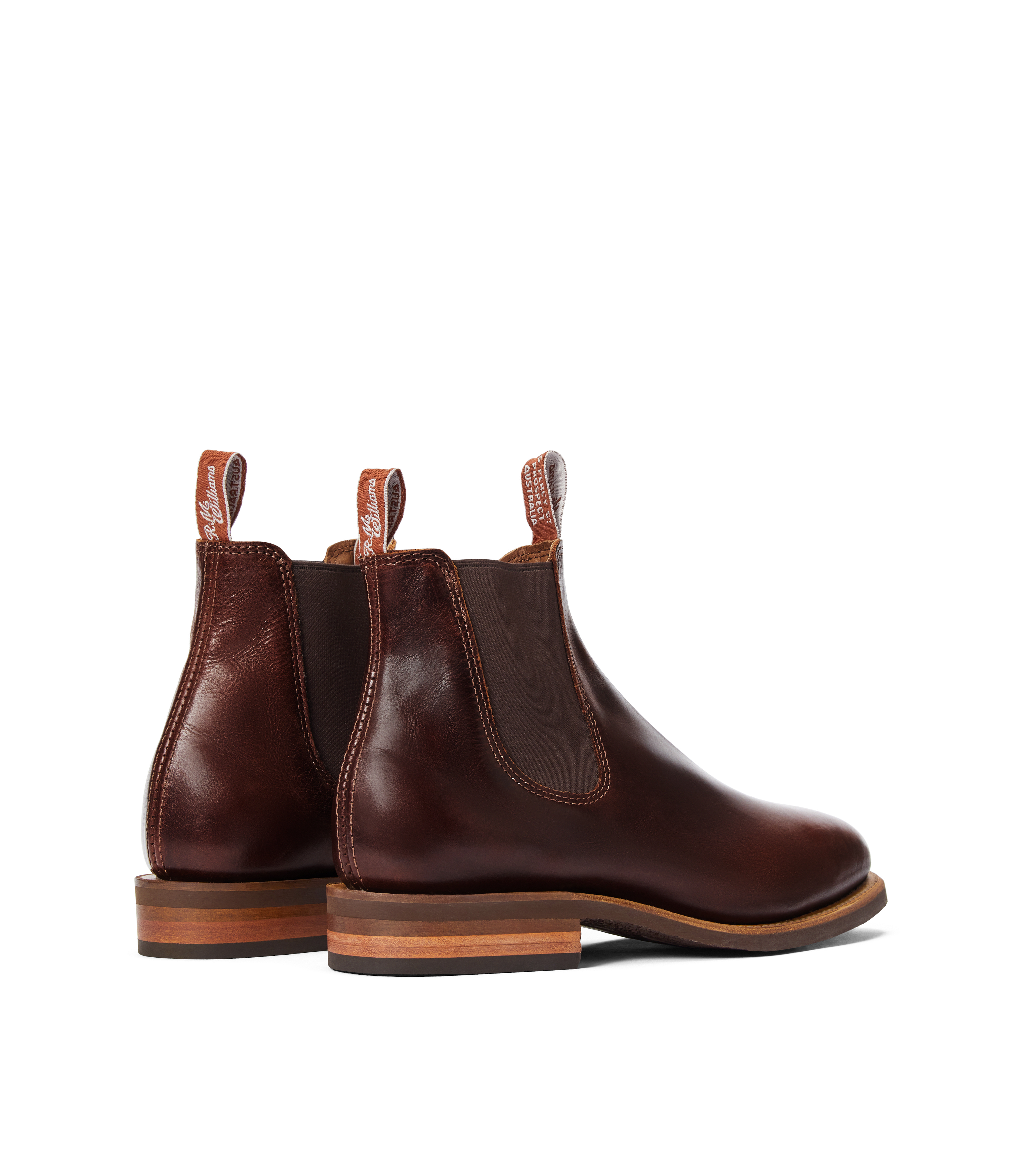 Moriarty boot mid brown pull-up leather