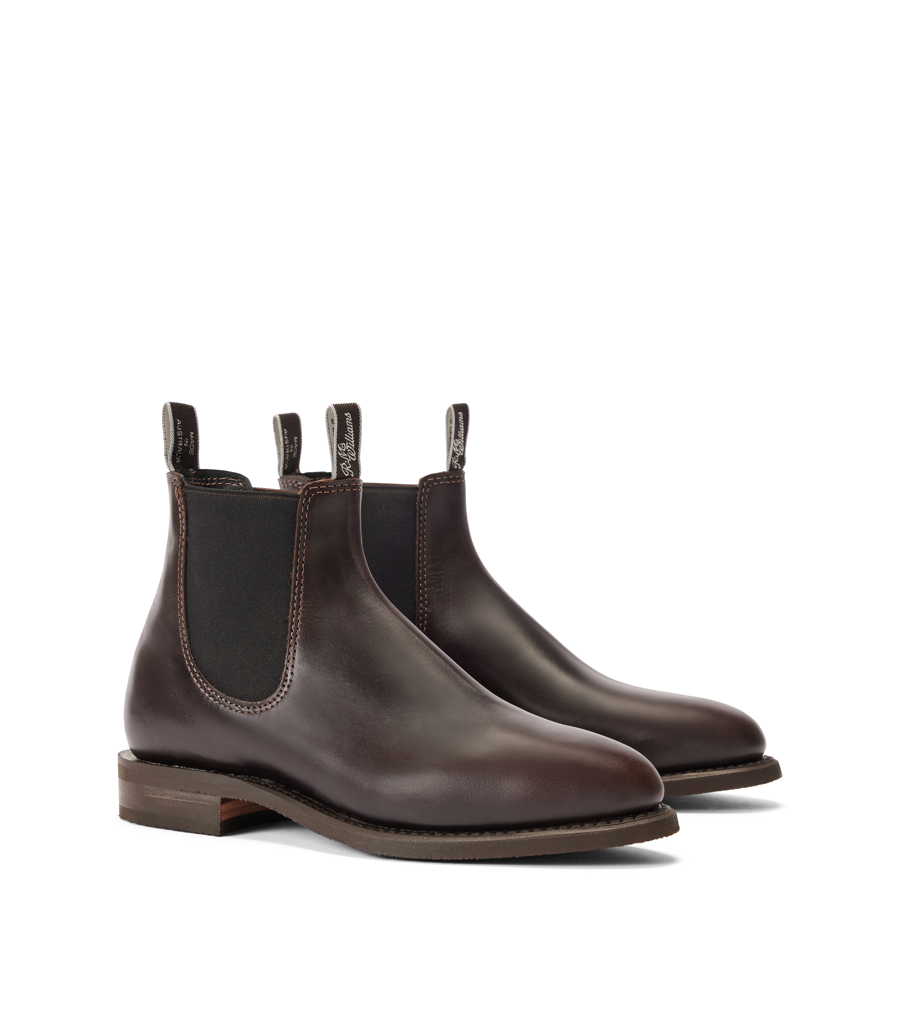 Moriarty boot chocolate pull-up leather