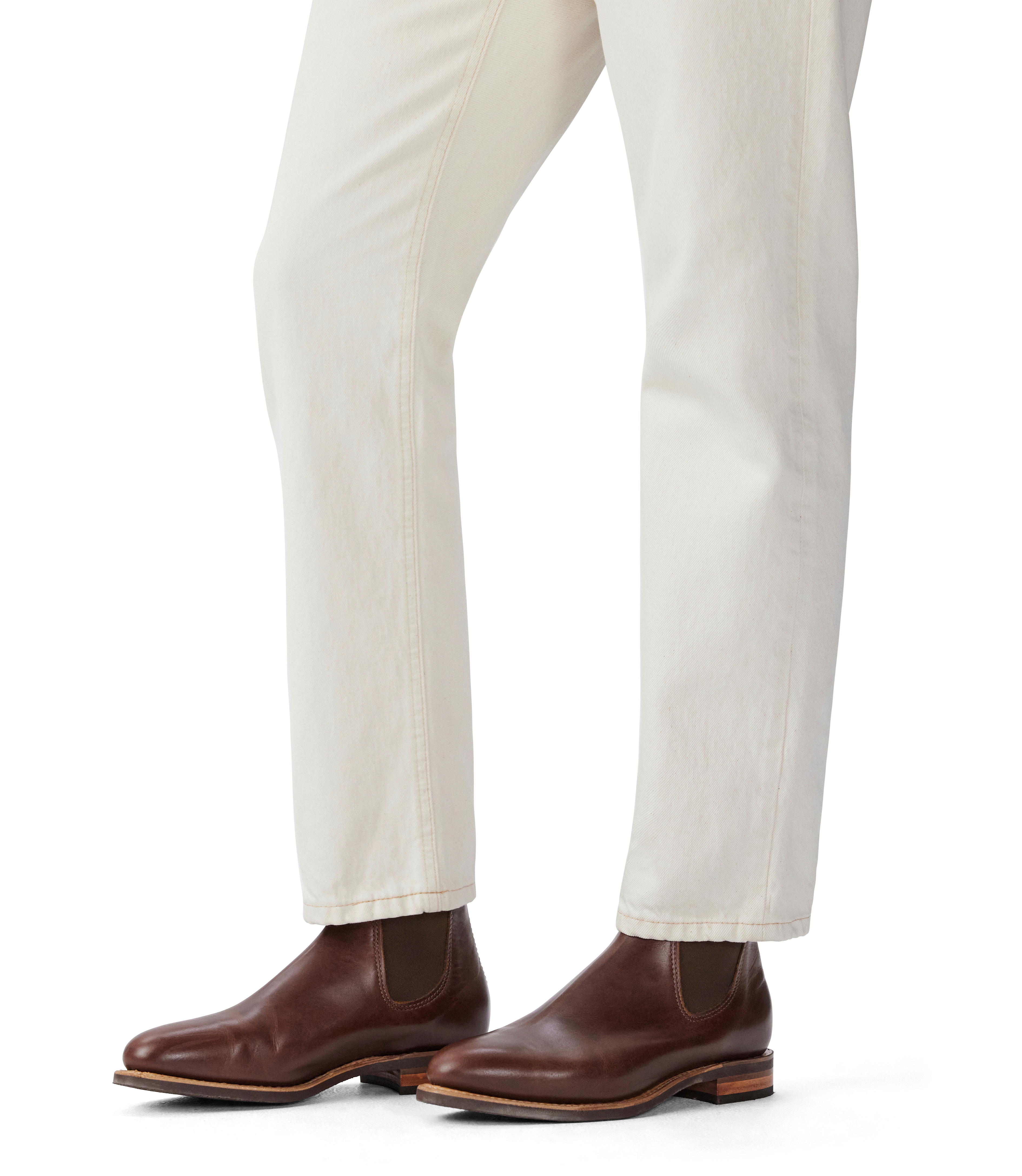 Moriarty boot mid brown pull-up leather