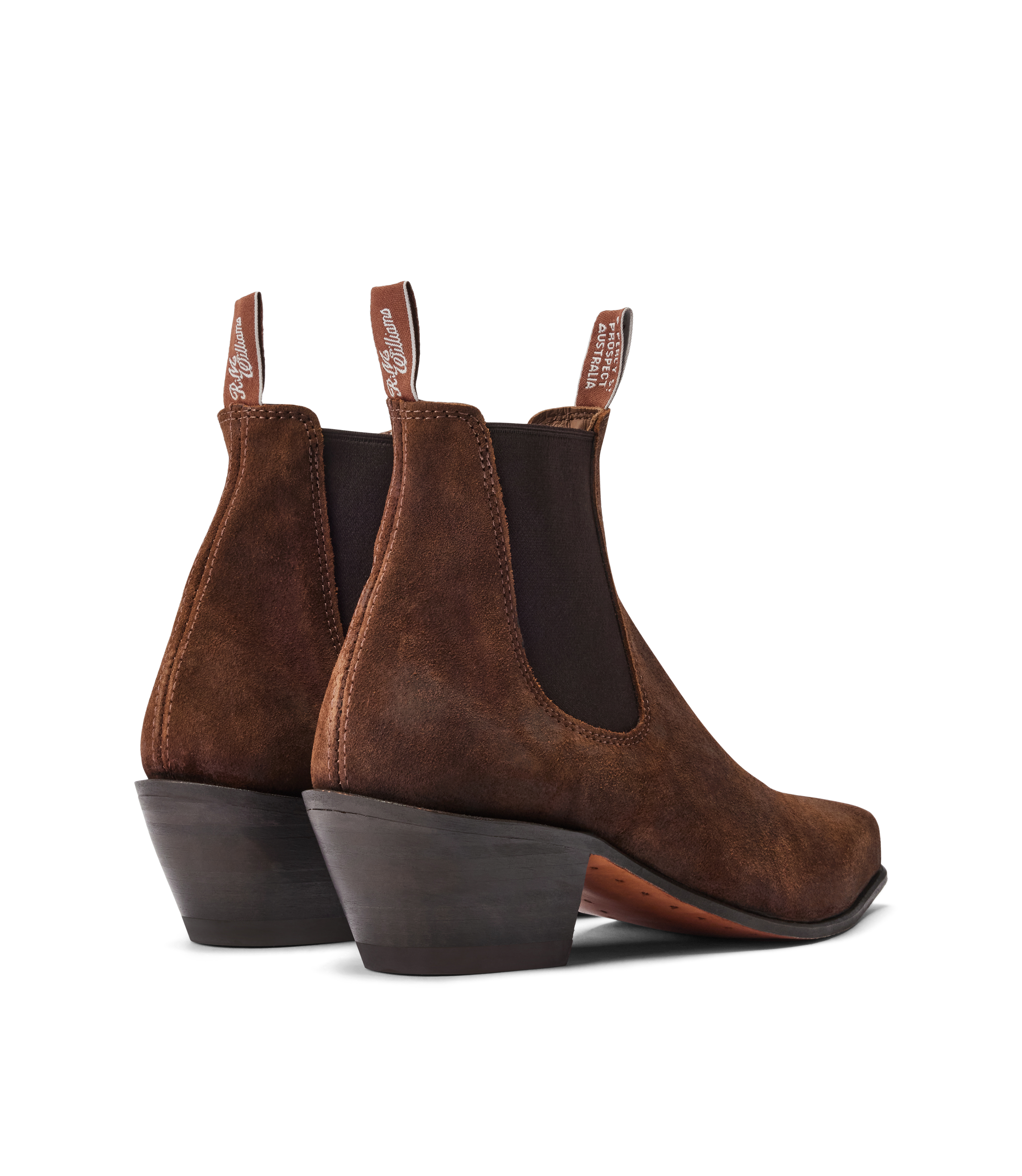 Santa Fe boot ginger waxed suede leather