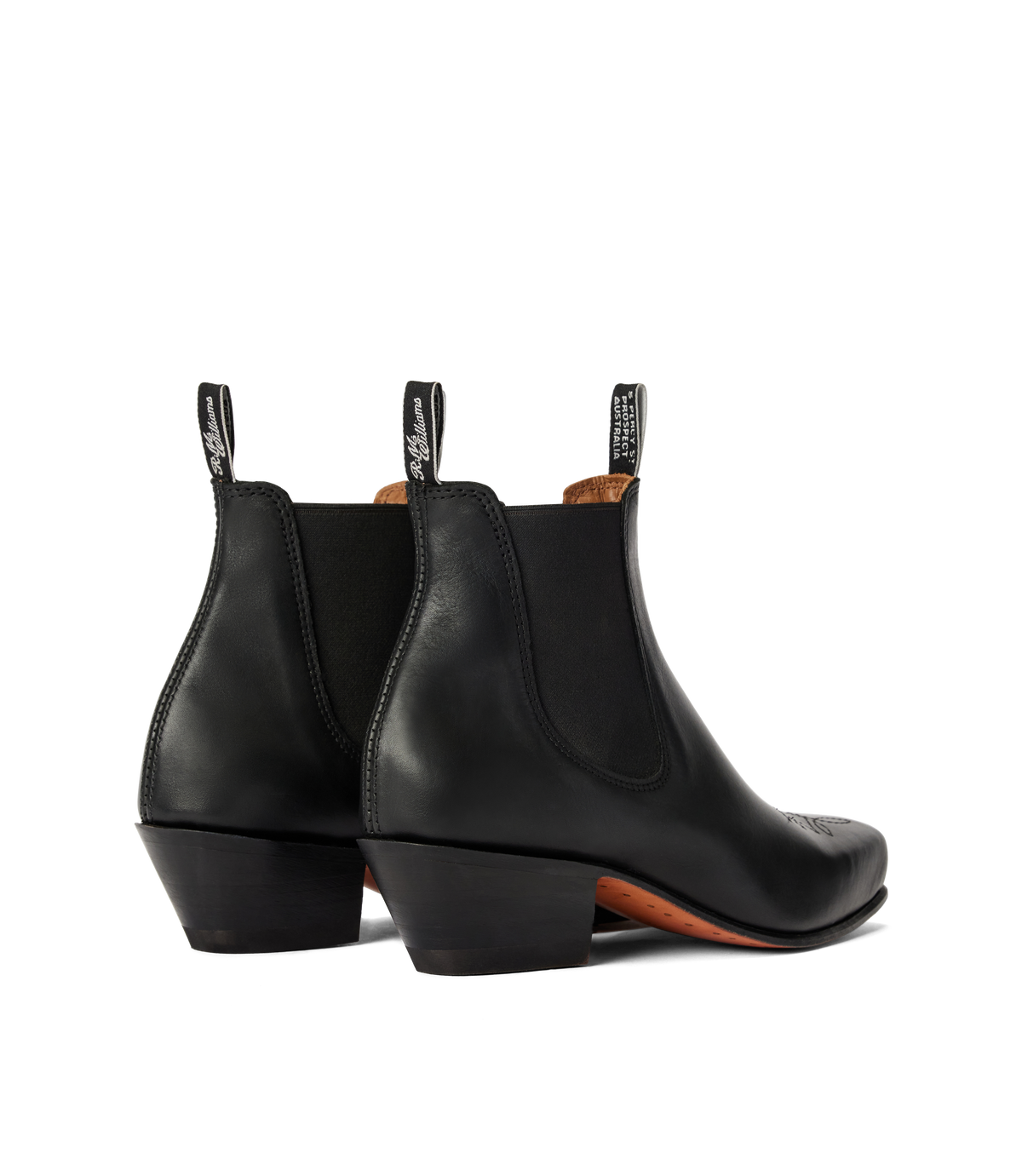 Santa Fe boot black aniline leather