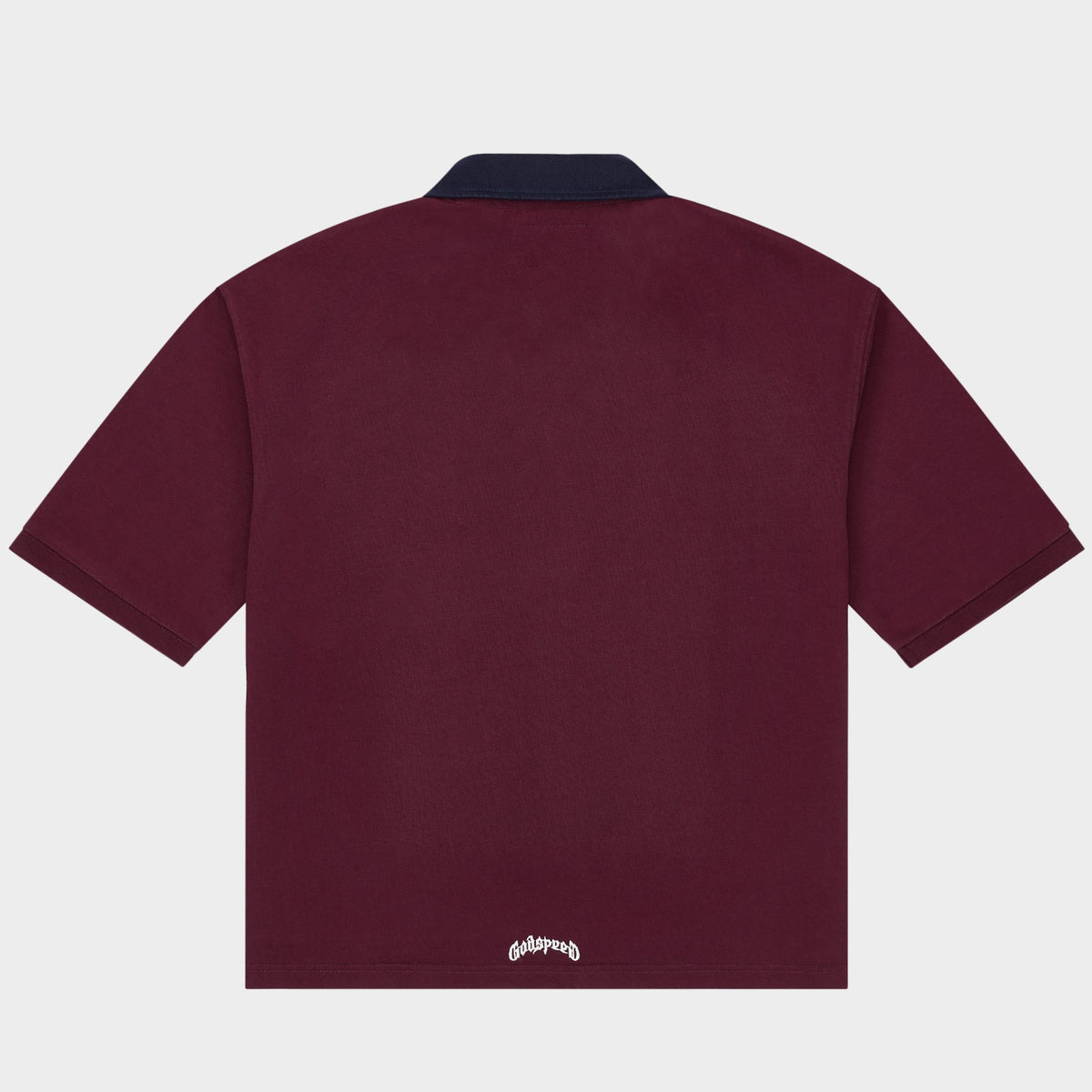 Godspeed Victor Minimal Crest Polo (Burgundy / Navy)