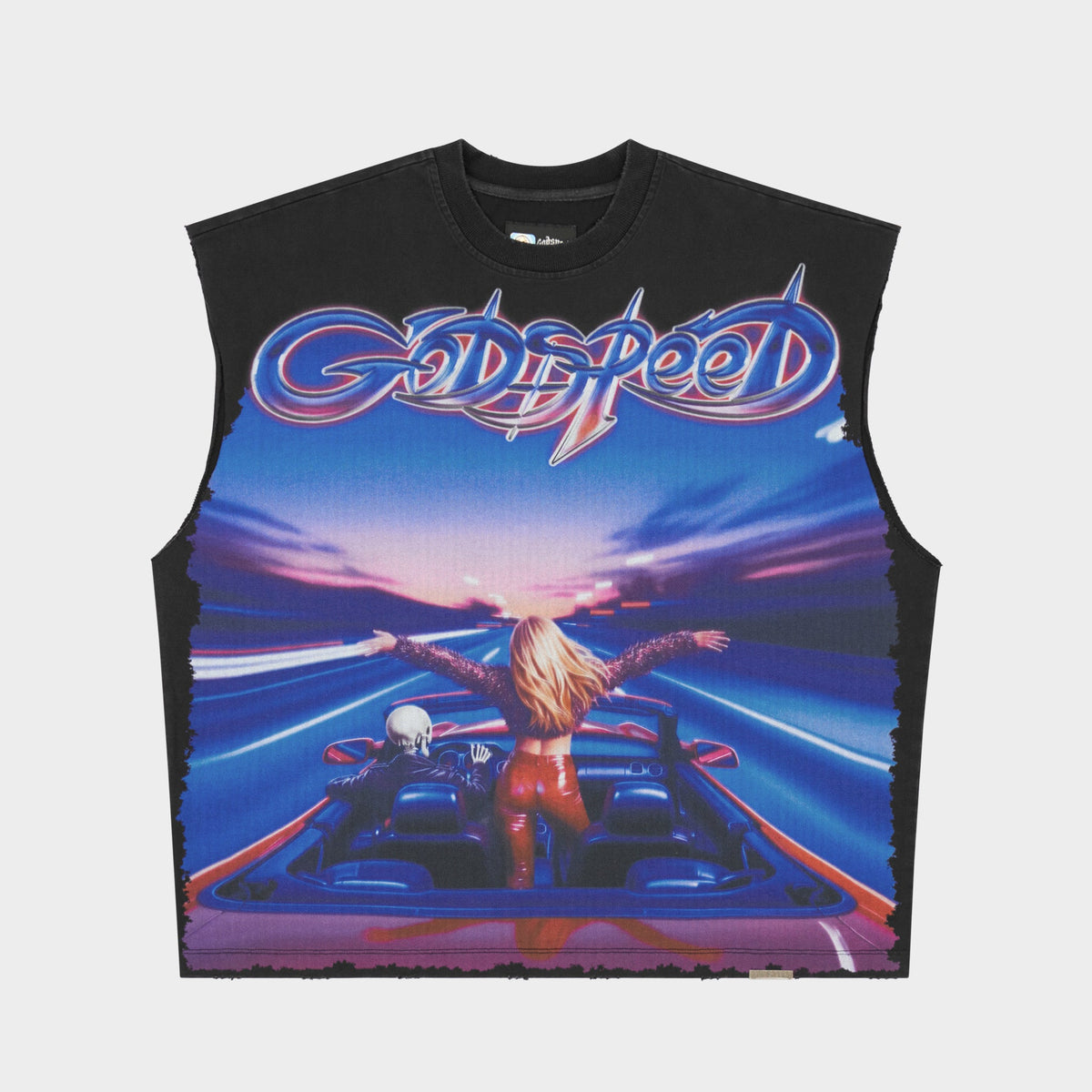 Godspeed FUN Sleeveless T-Shirt (Black Wash)