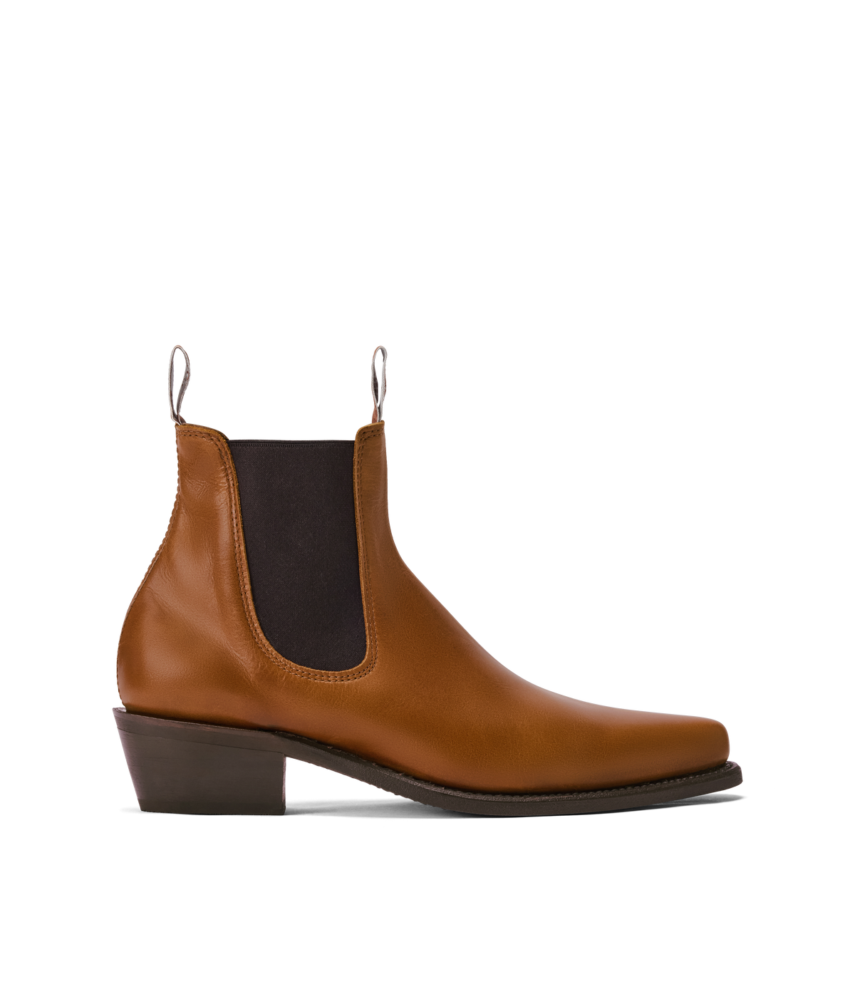 Millicent boot tan pull-up leather