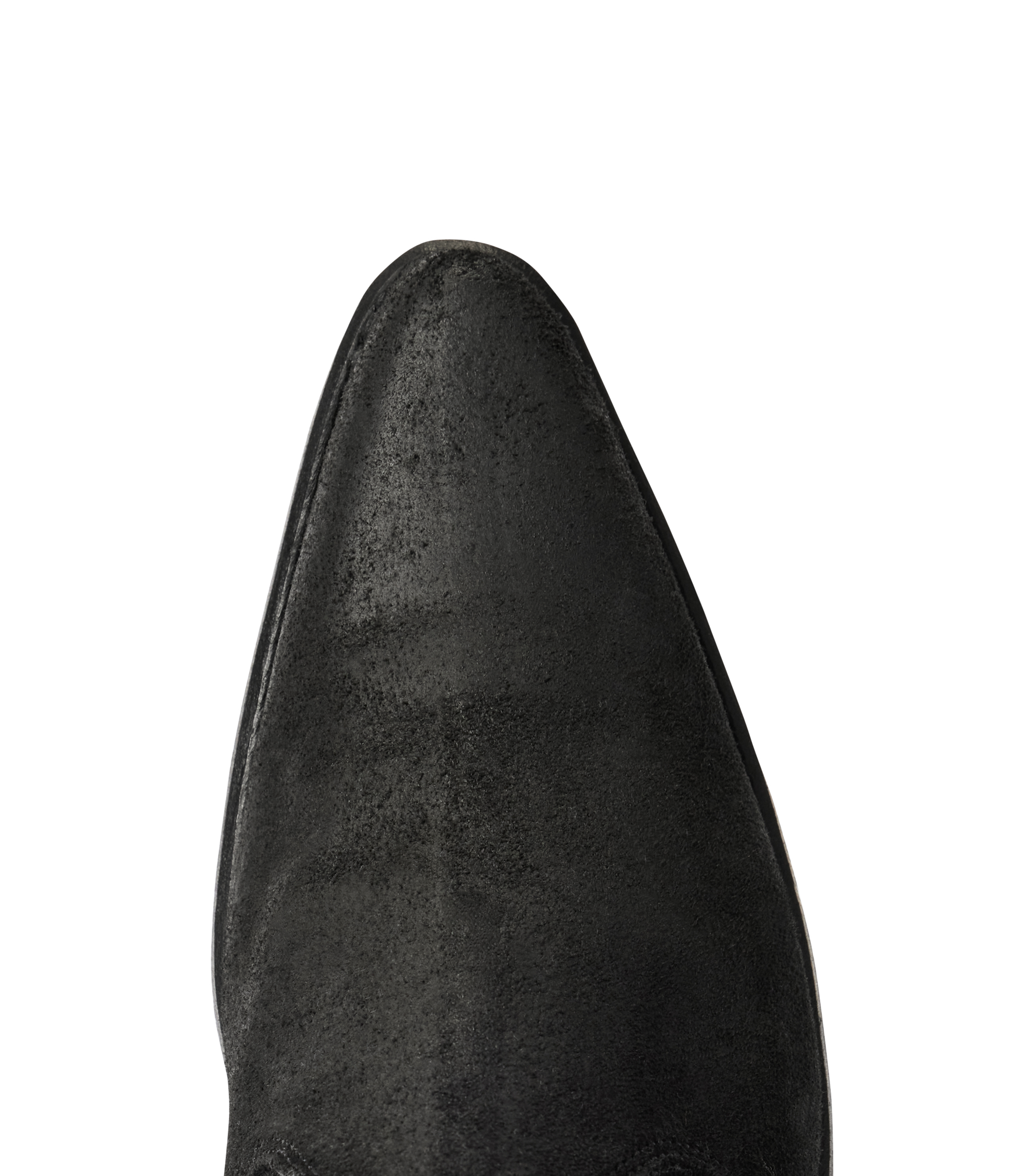 Etta boot black waxed suede leather