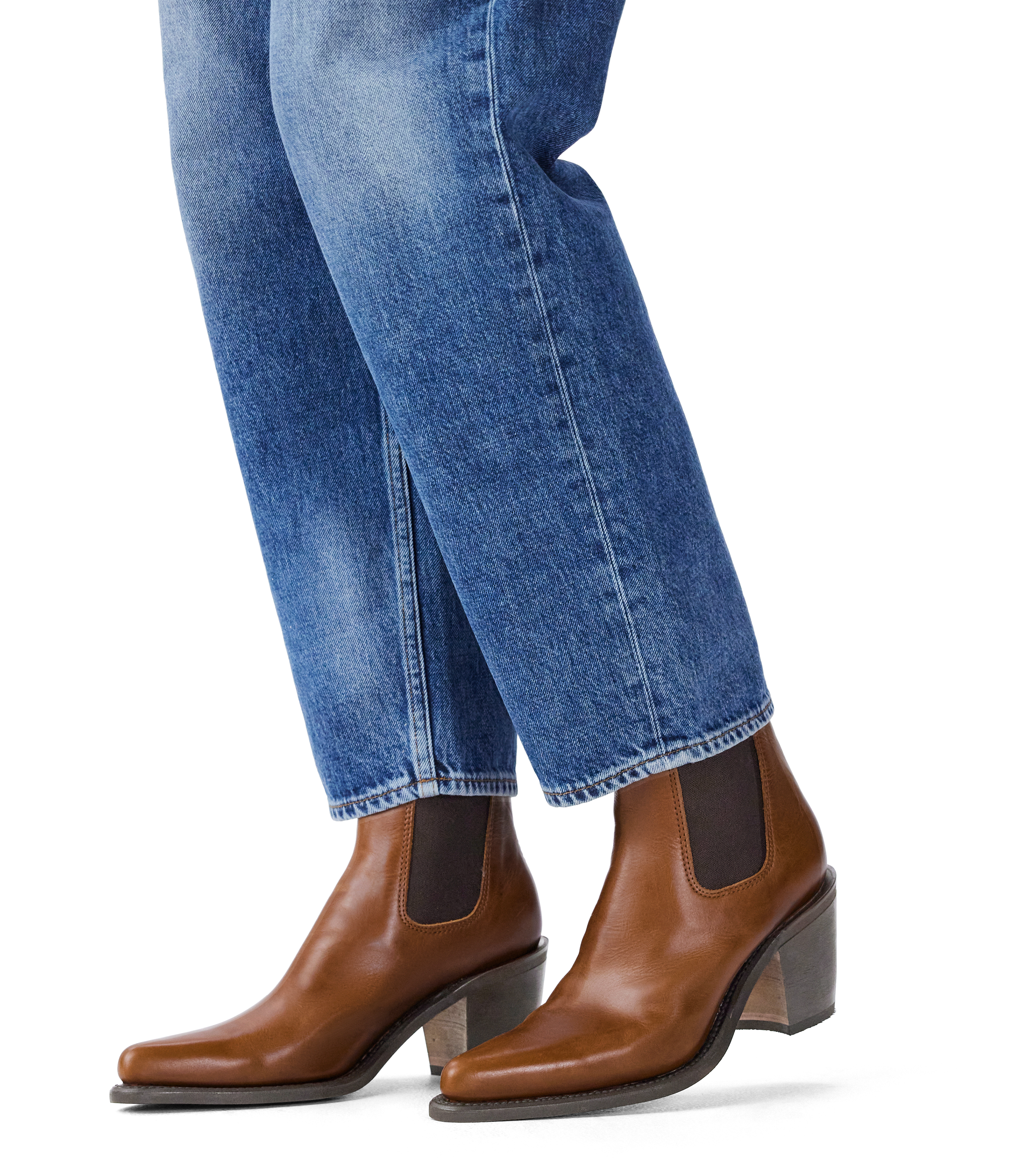 Maya boot tan pull-up leather