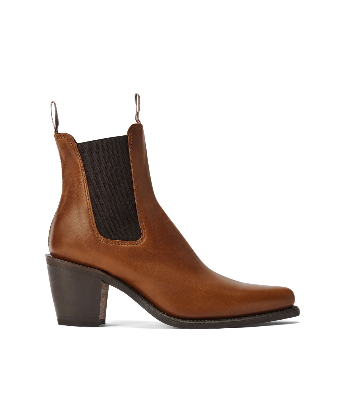 Maya boot tan pull-up leather