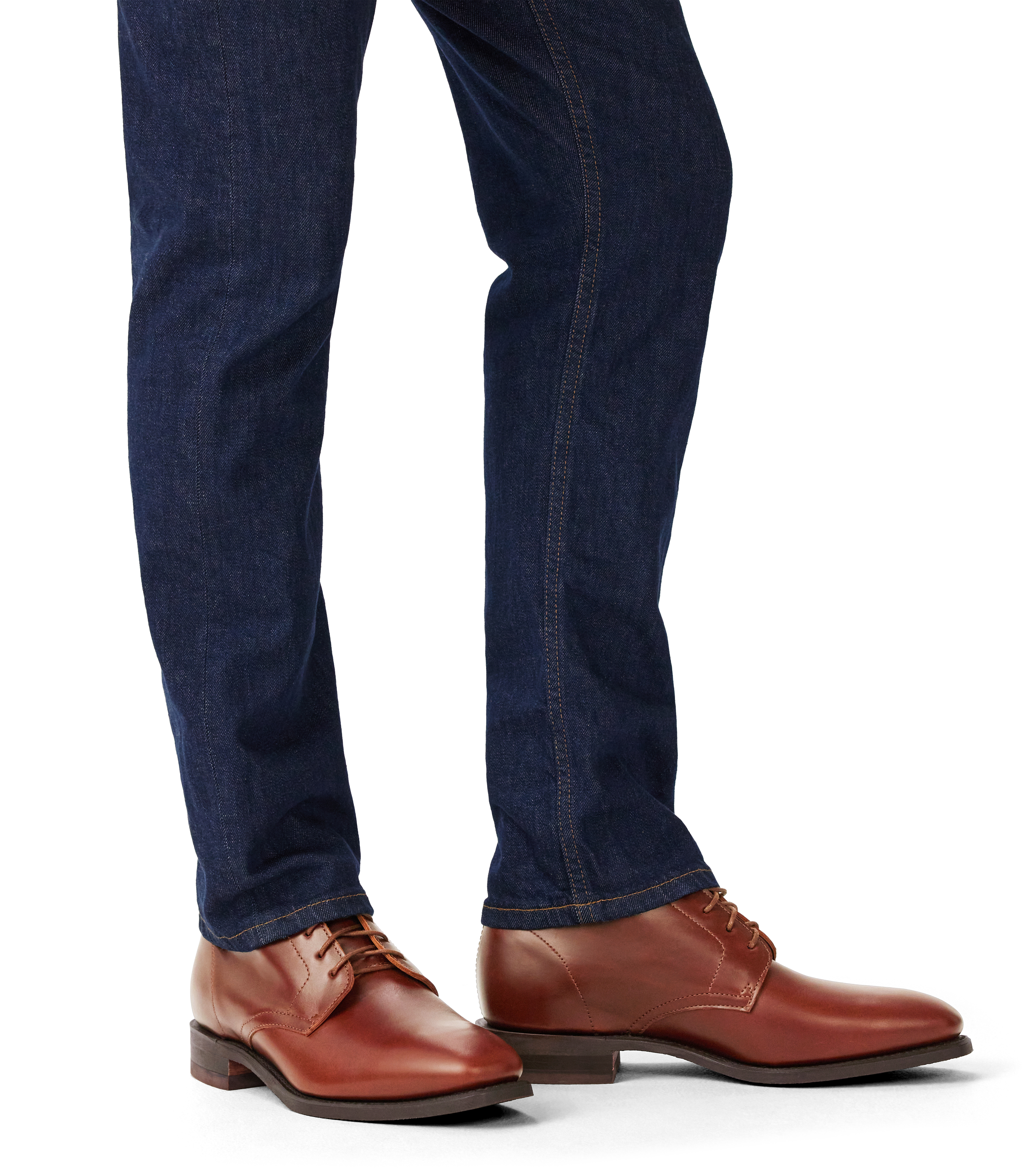 Craftsman Lace boot dark tan waxy pull-up leather