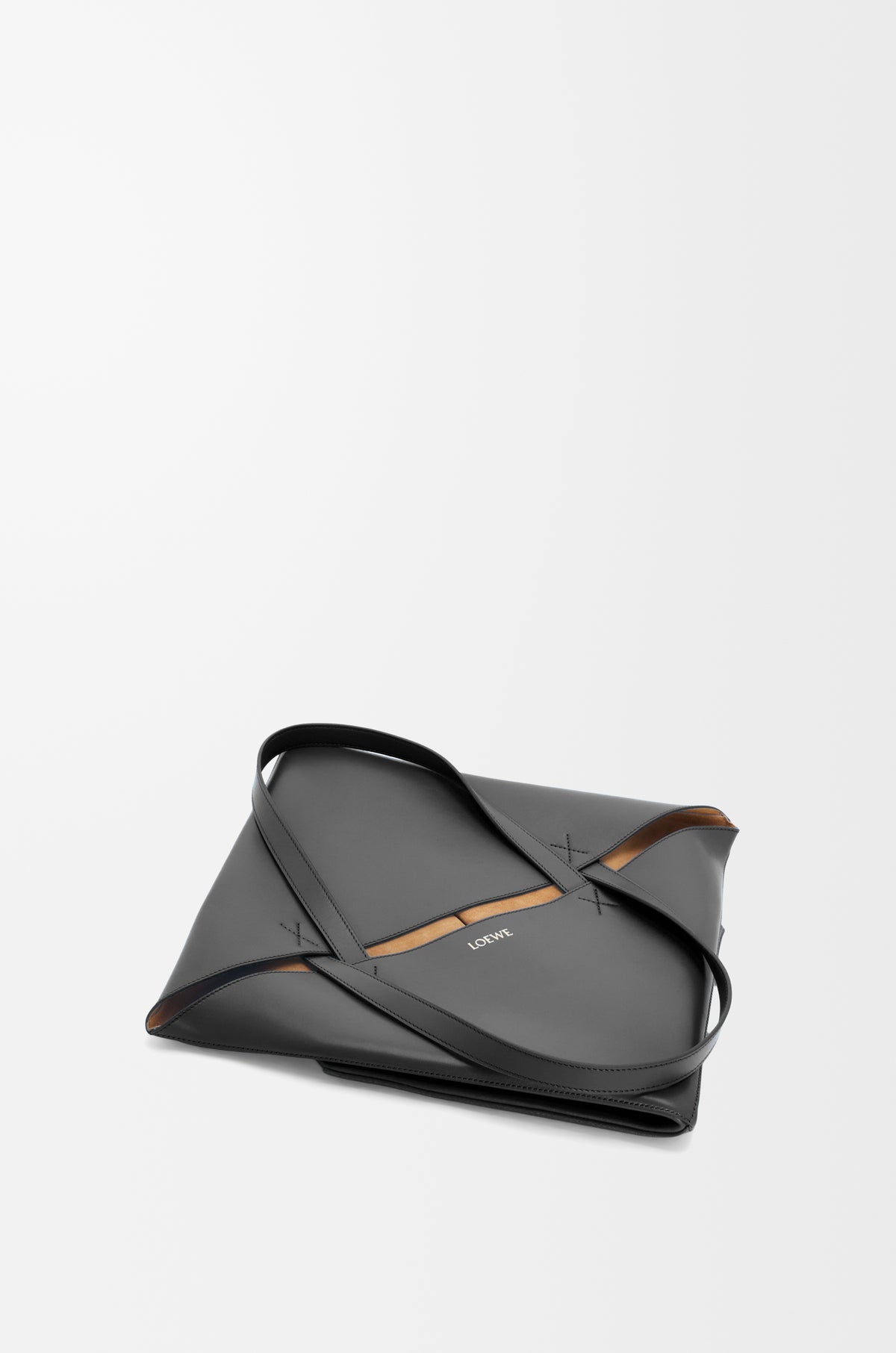 Loewe XL Puzzle Fold tote in shiny calfskin