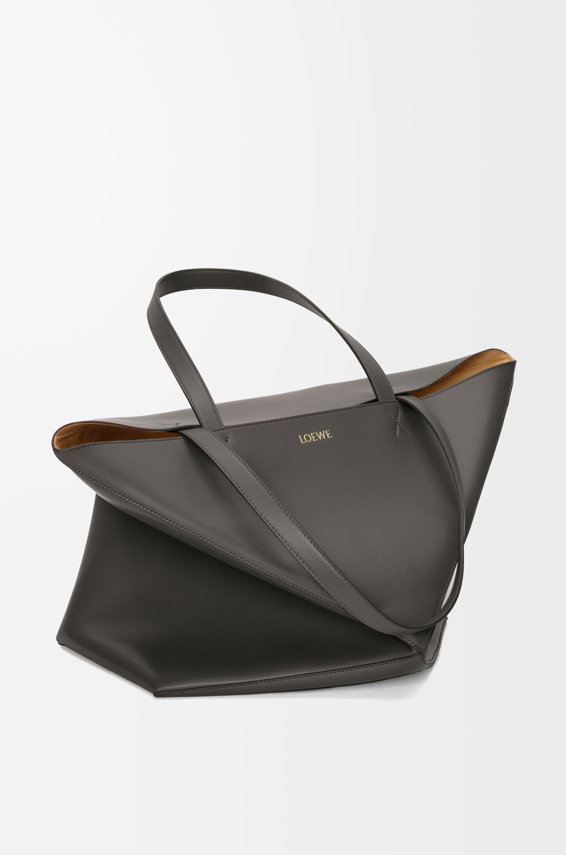 Loewe XL Puzzle Fold tote in shiny calfskin