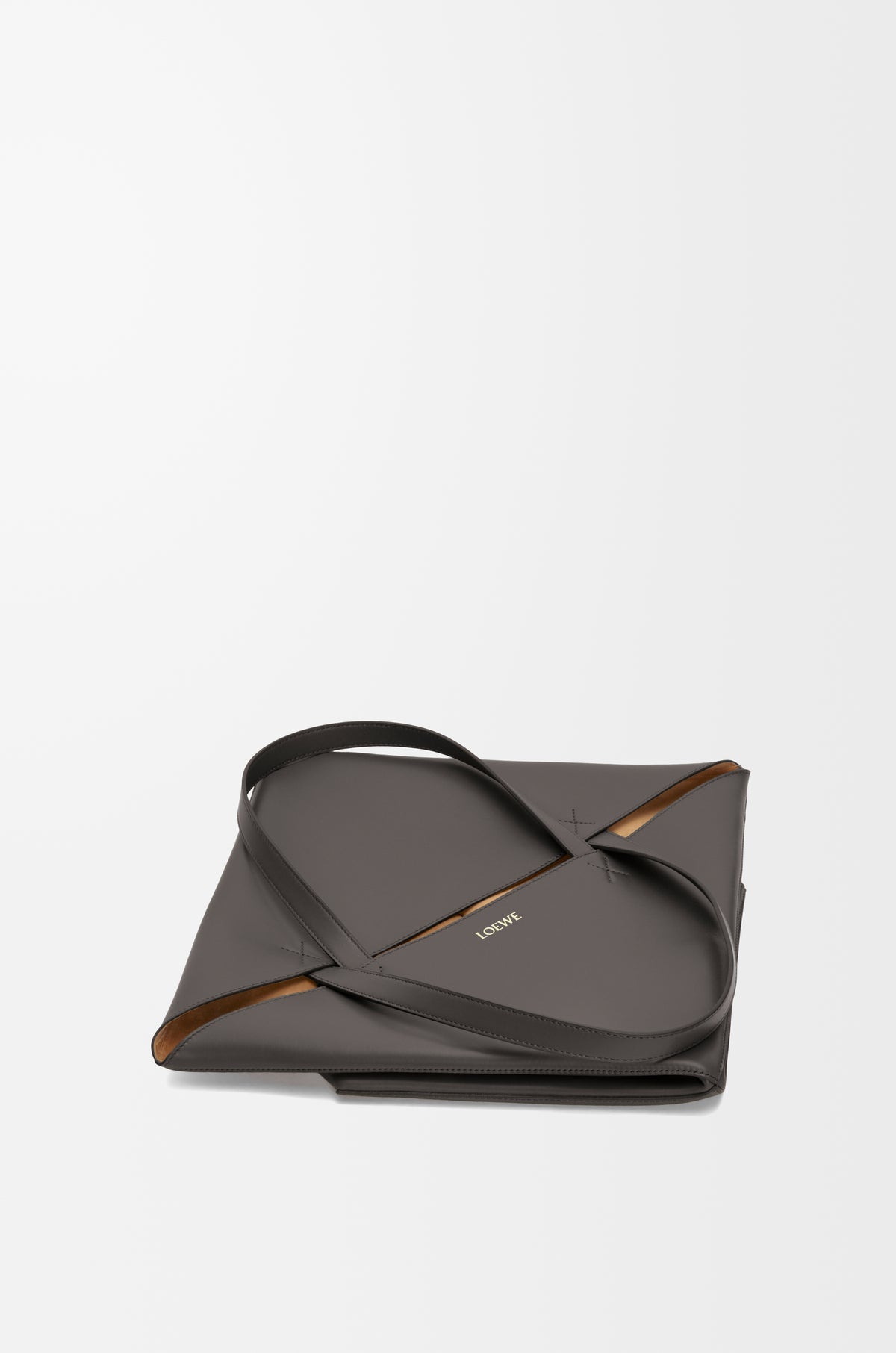 Loewe XL Puzzle Fold tote in shiny calfskin