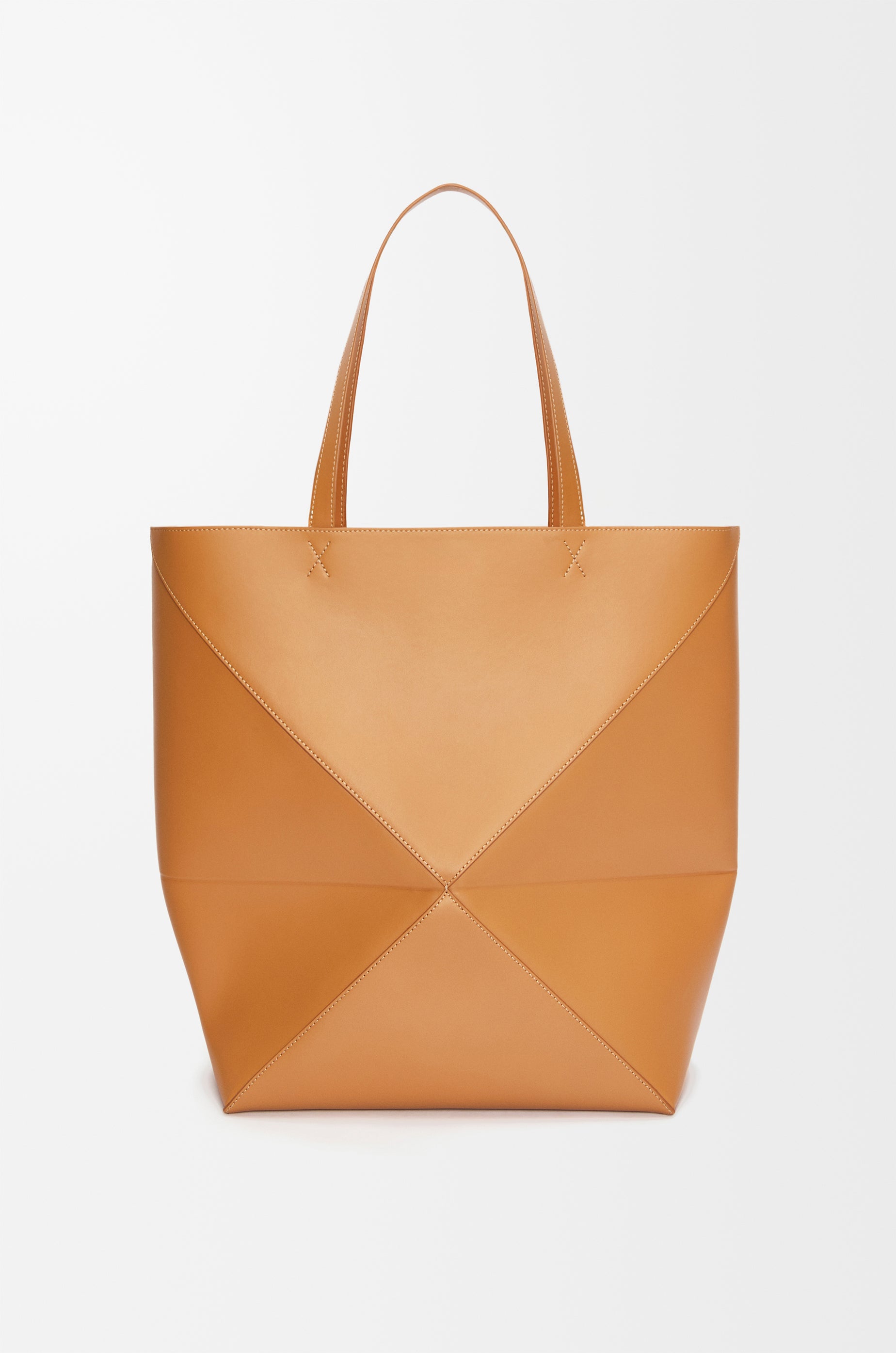Loewe XL Puzzle Fold tote in shiny calfskin