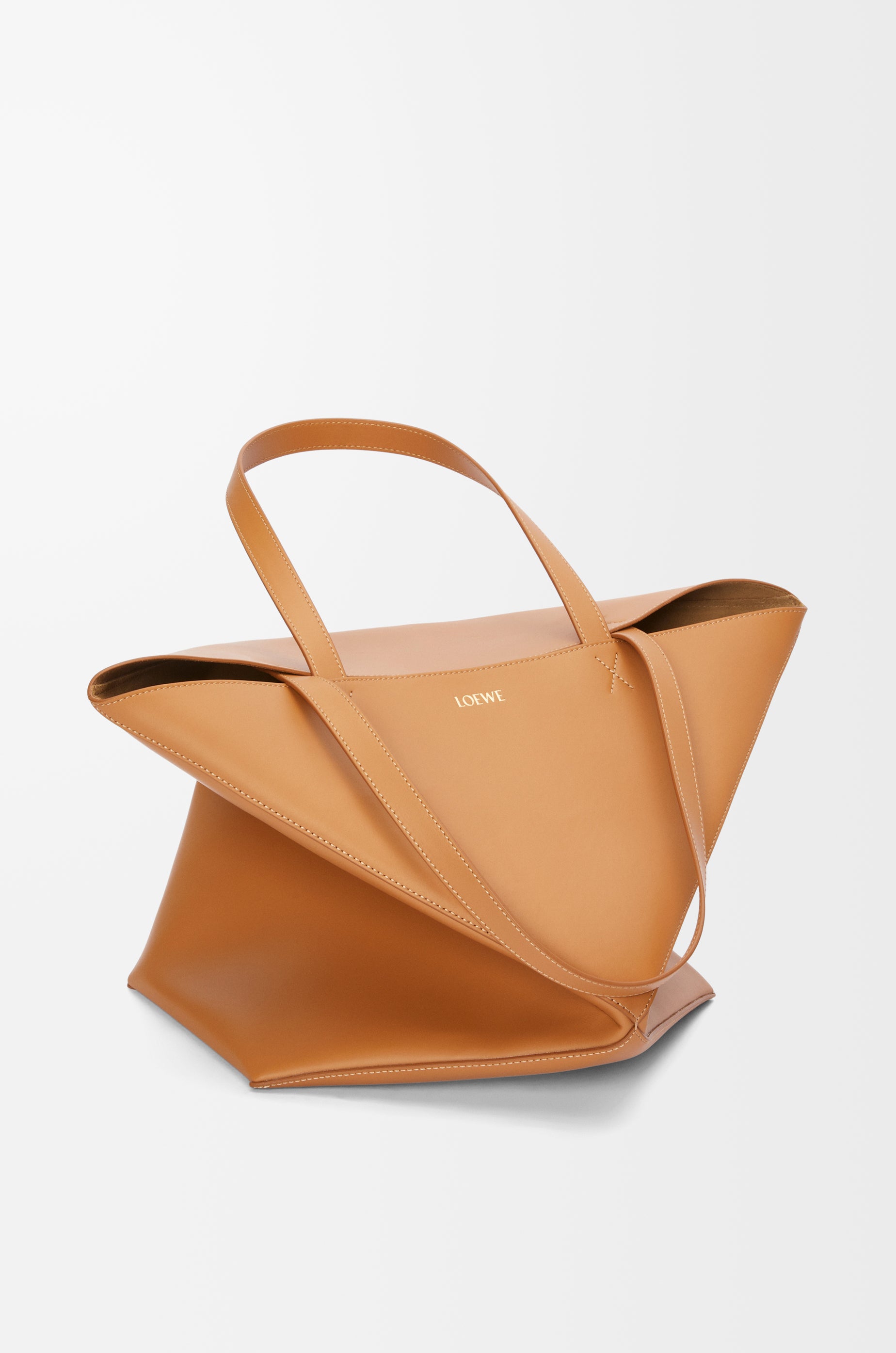 Loewe XL Puzzle Fold tote in shiny calfskin