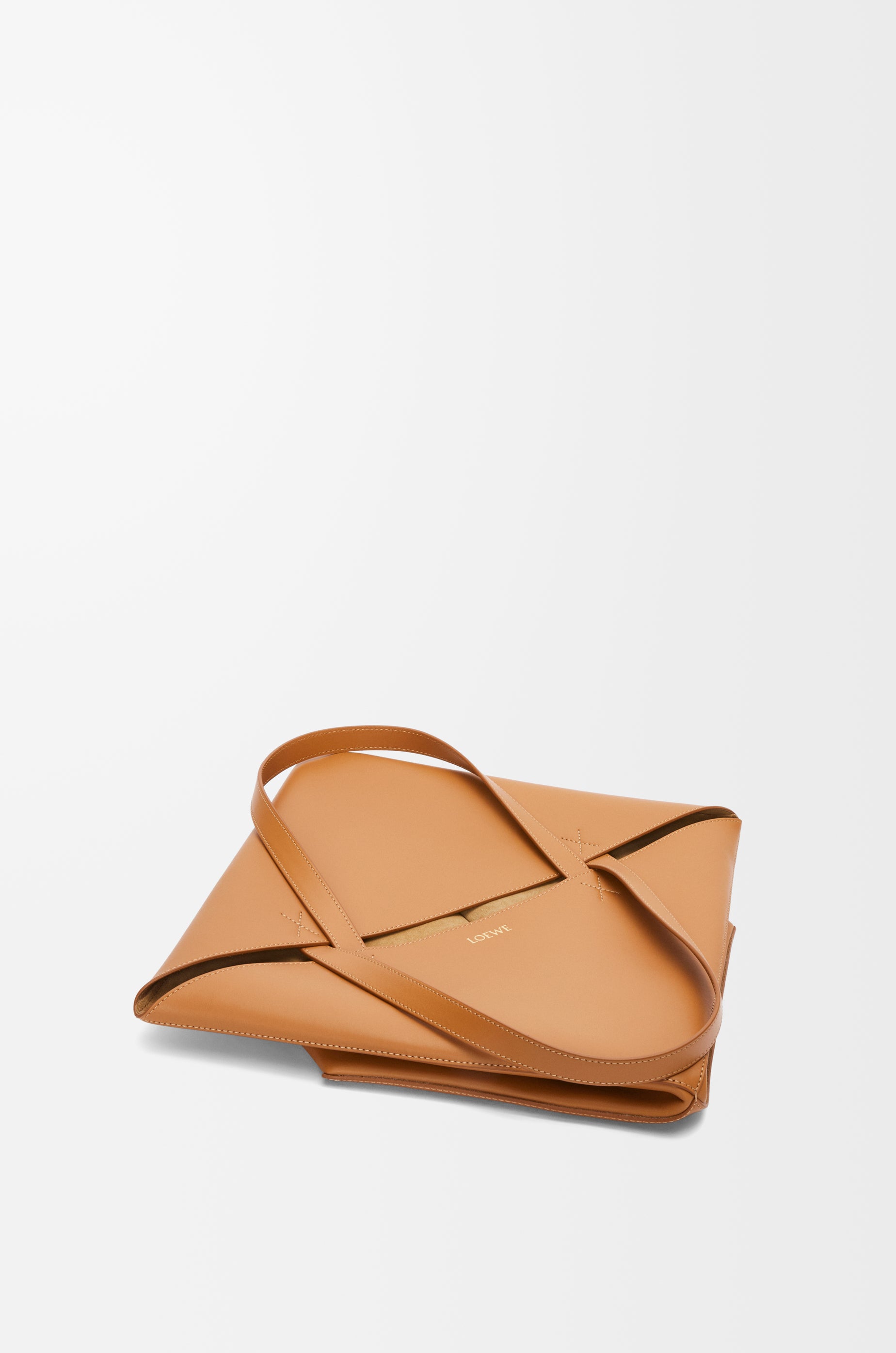Loewe XL Puzzle Fold tote in shiny calfskin