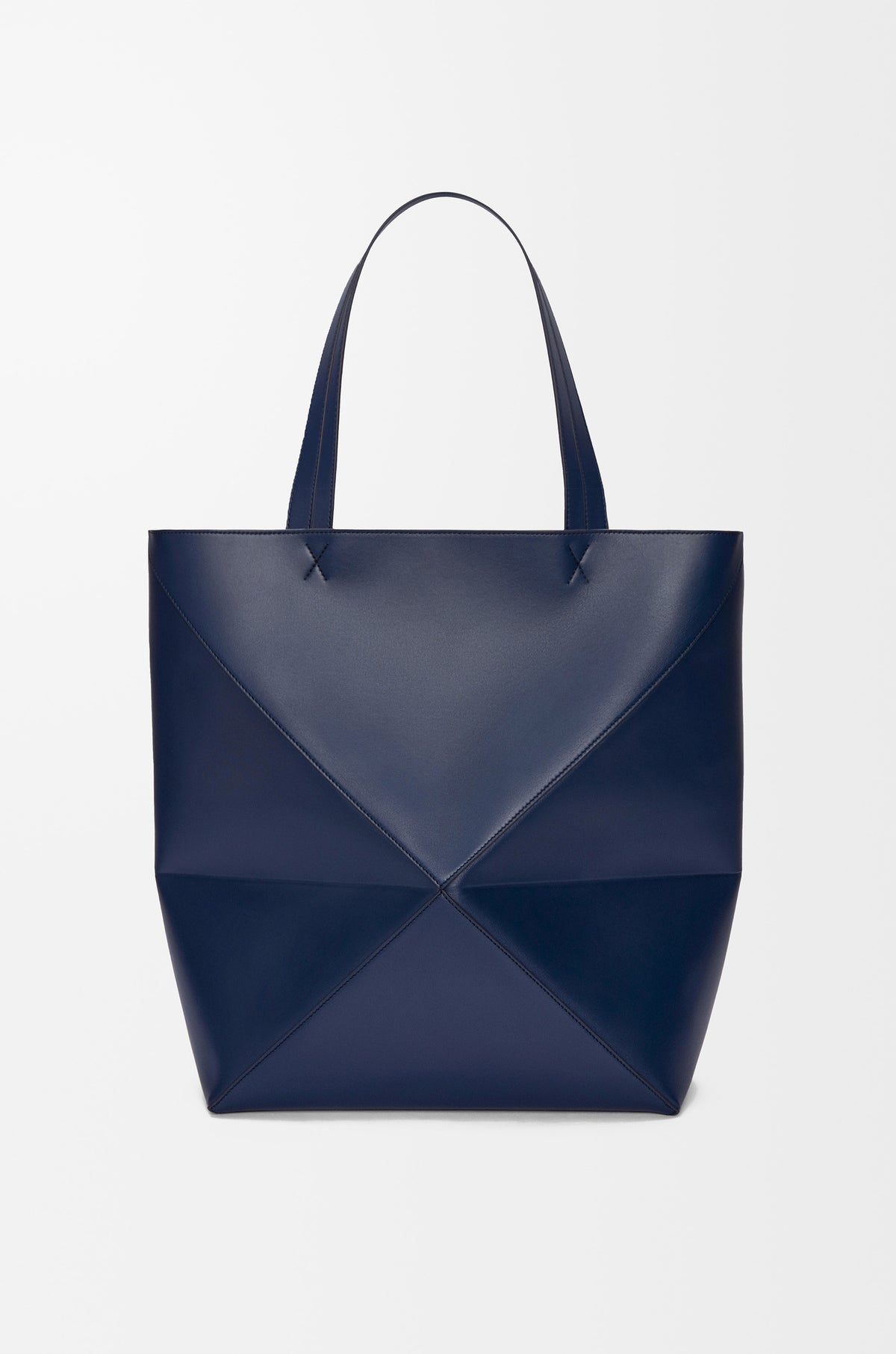 Loewe XL Puzzle Fold tote in shiny calfskin
