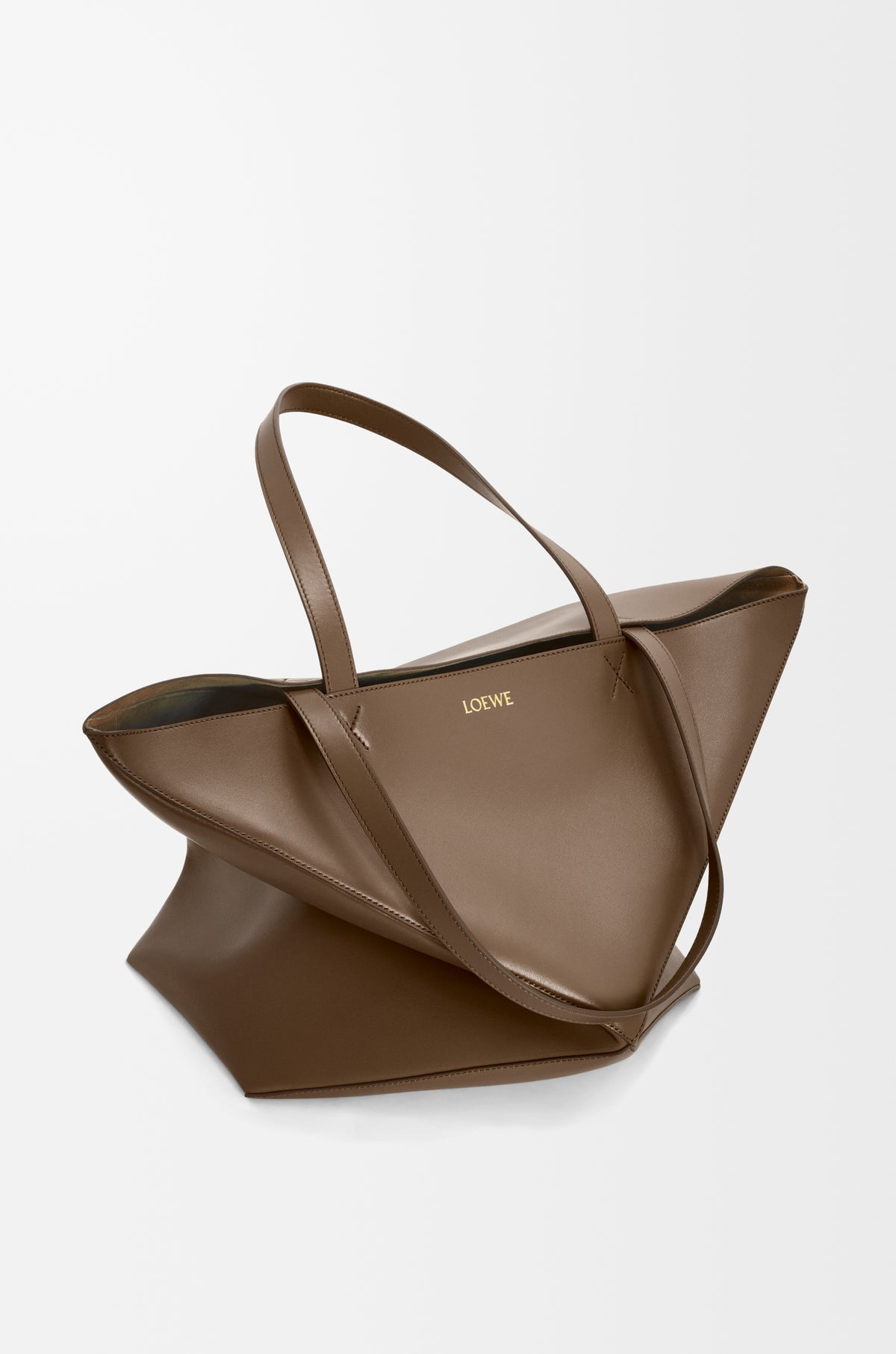 Loewe XL Puzzle Fold tote in shiny calfskin