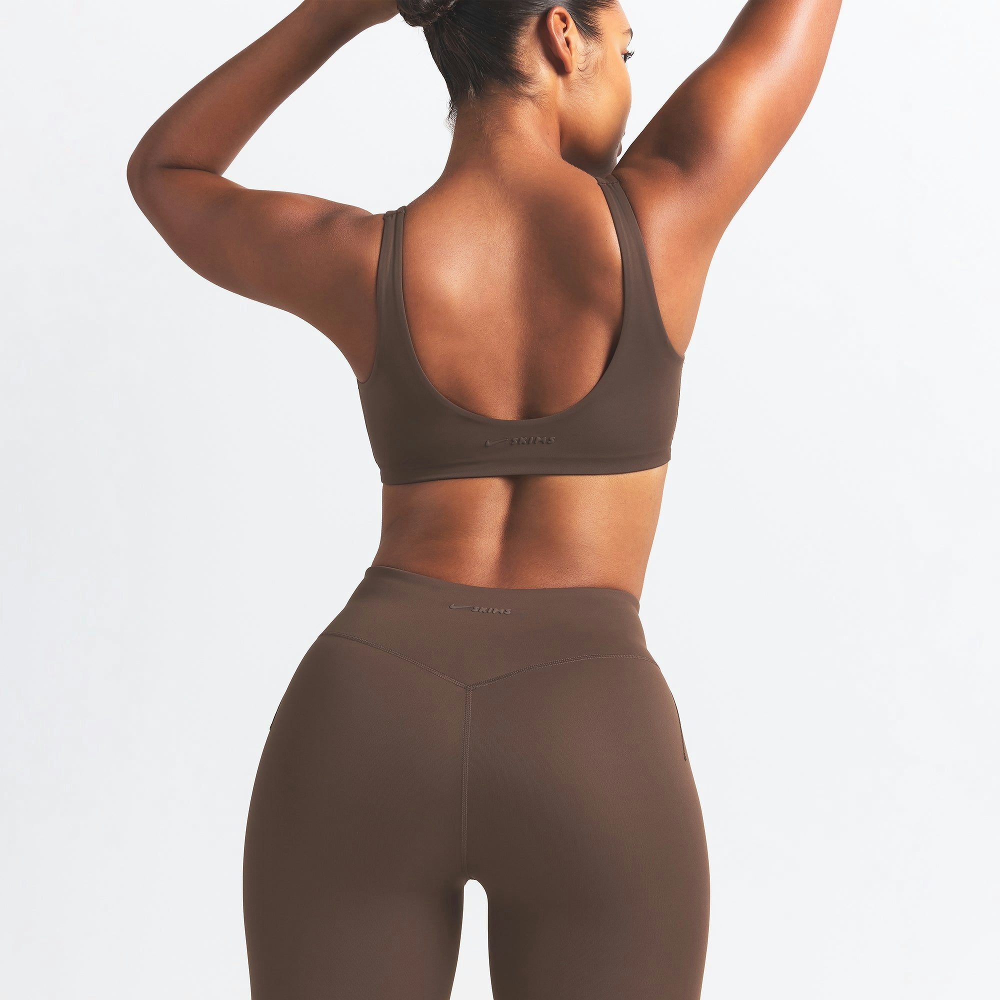 Skims Nikeskims Matte Twist-Front Bra Dark Sepia