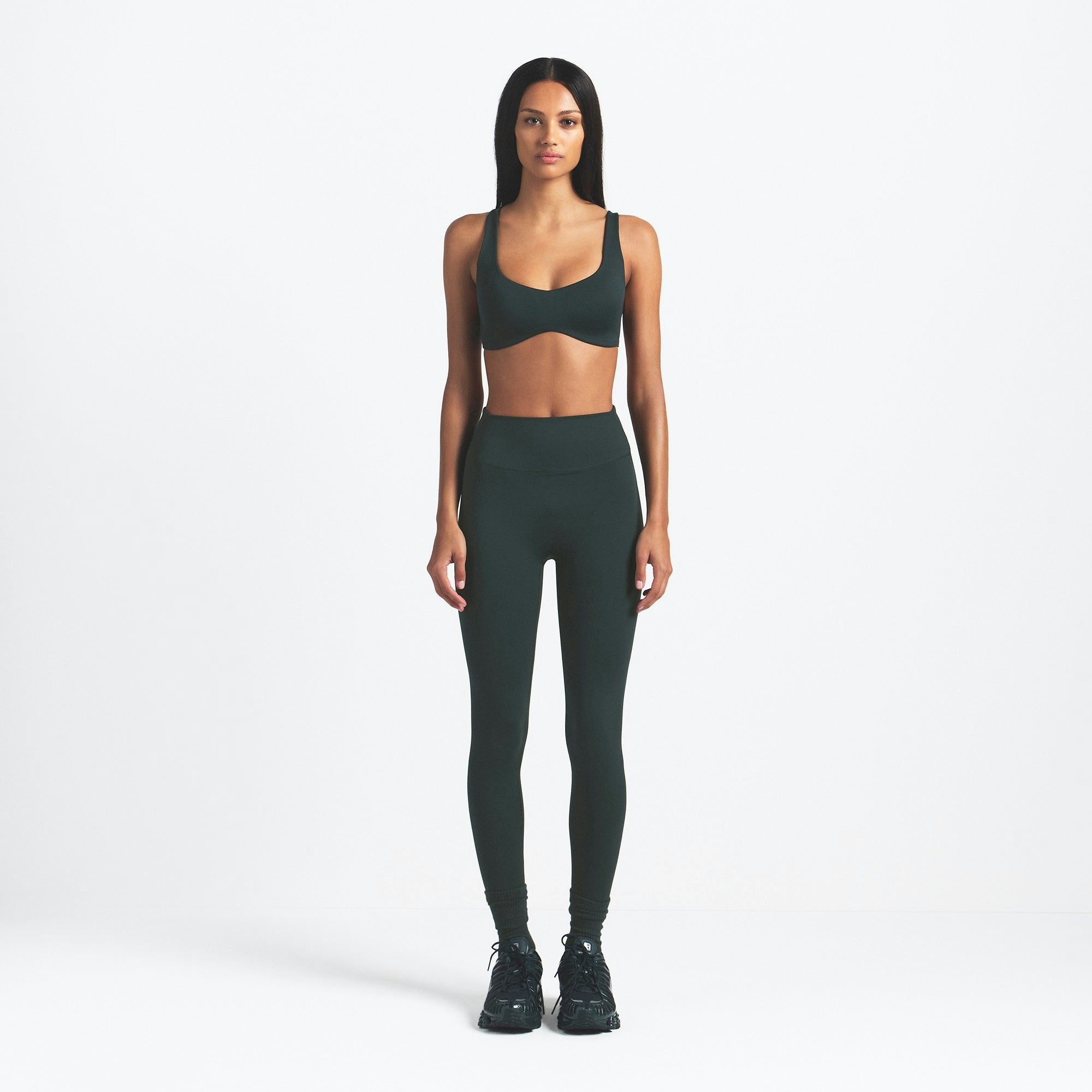 Skims Nikeskims Matte Shaping Scoop Bra Dark Teal