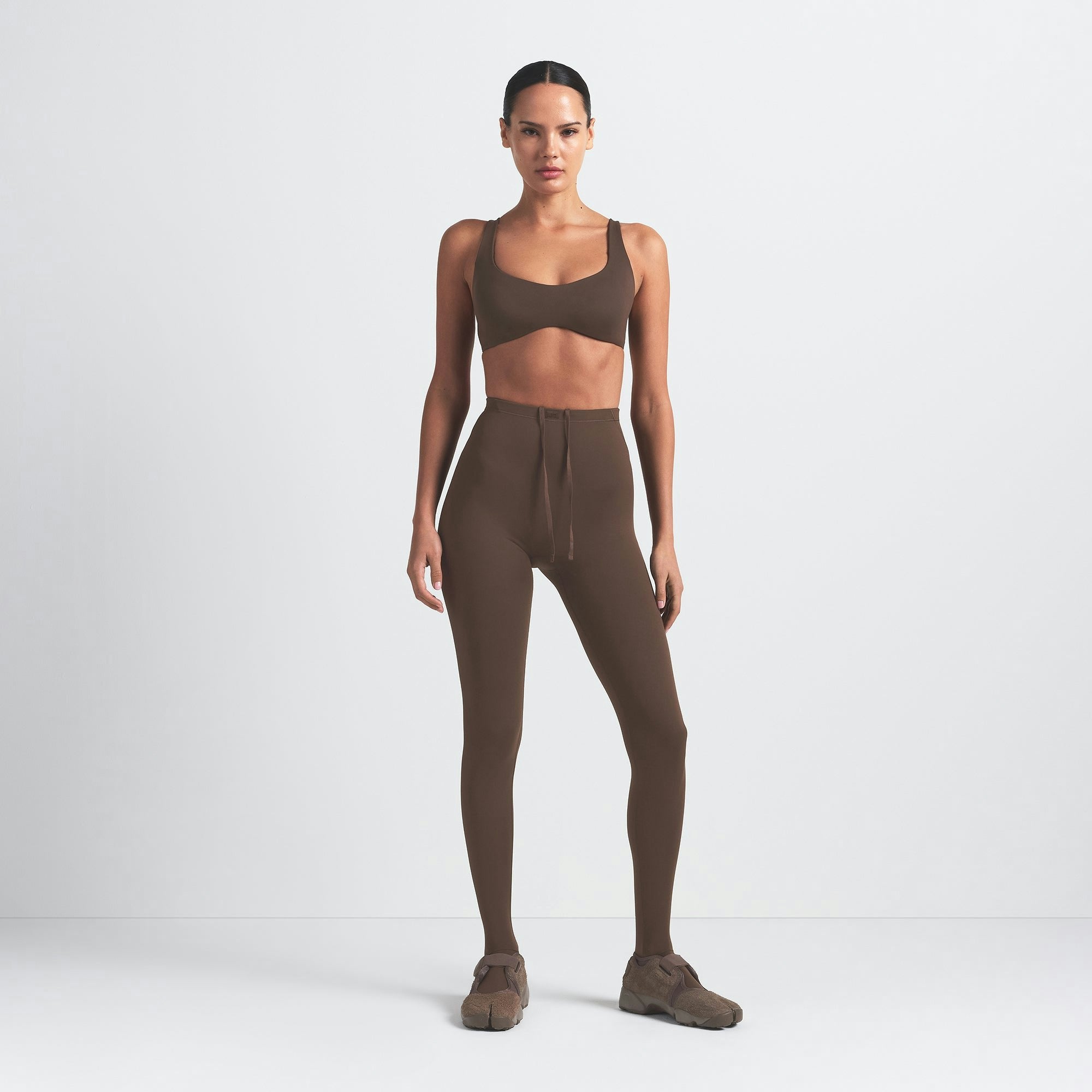 Skims Nikeskims Matte Shaping Scoop Bra Dark Sepia