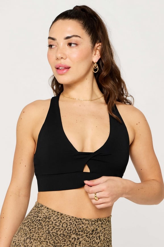 Fabletics Oasis Twist Medium Impact Sports Bra