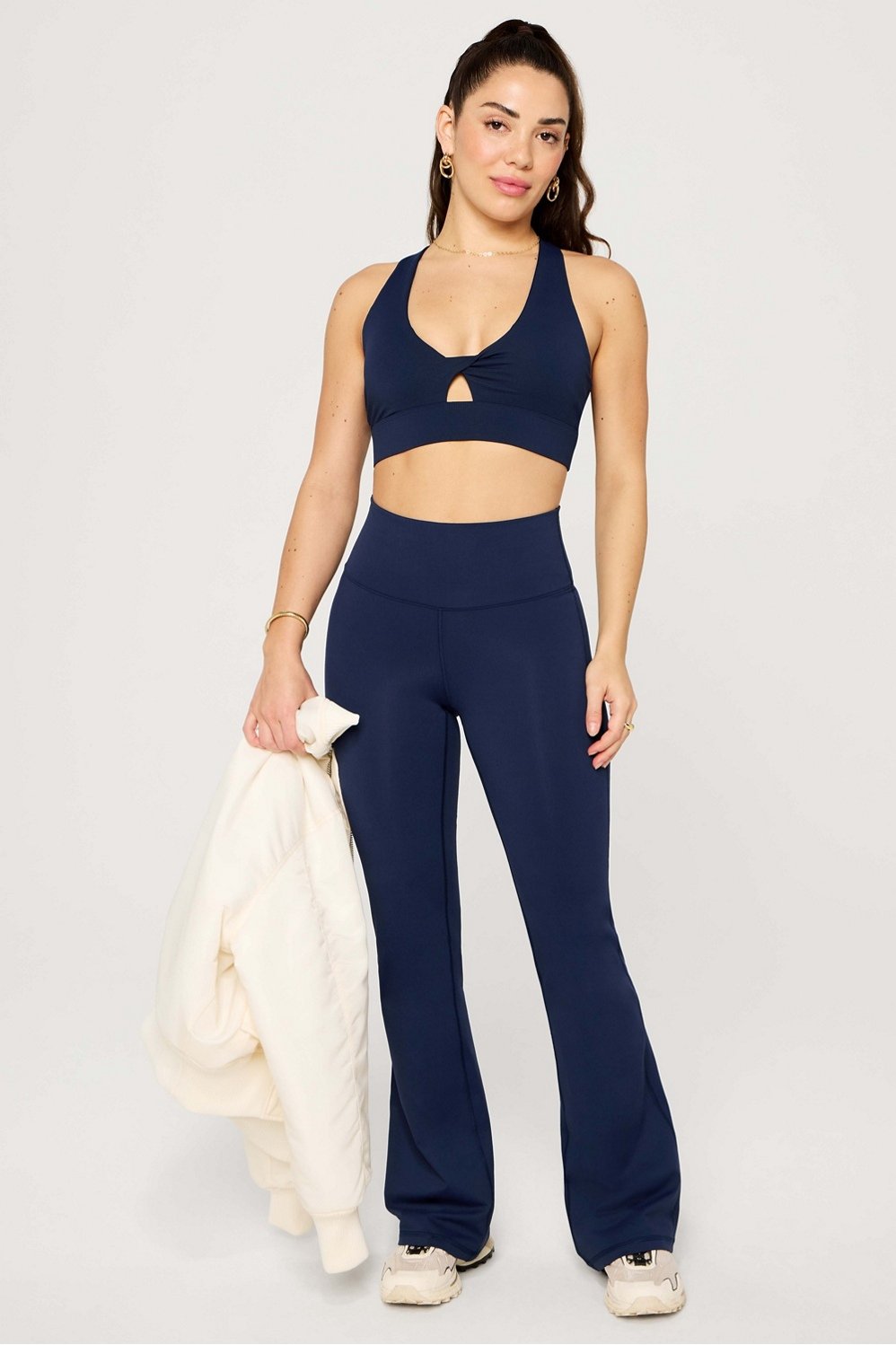 Fabletics Oasis Twist Medium Impact Sports Bra