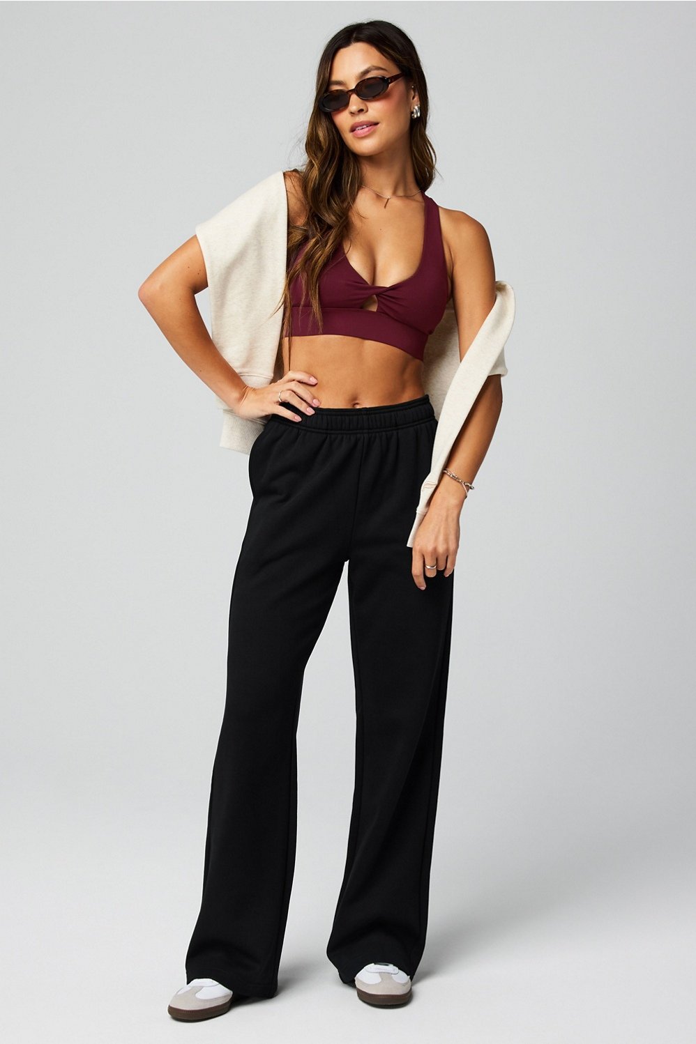 Fabletics Oasis Twist Medium Impact Sports Bra